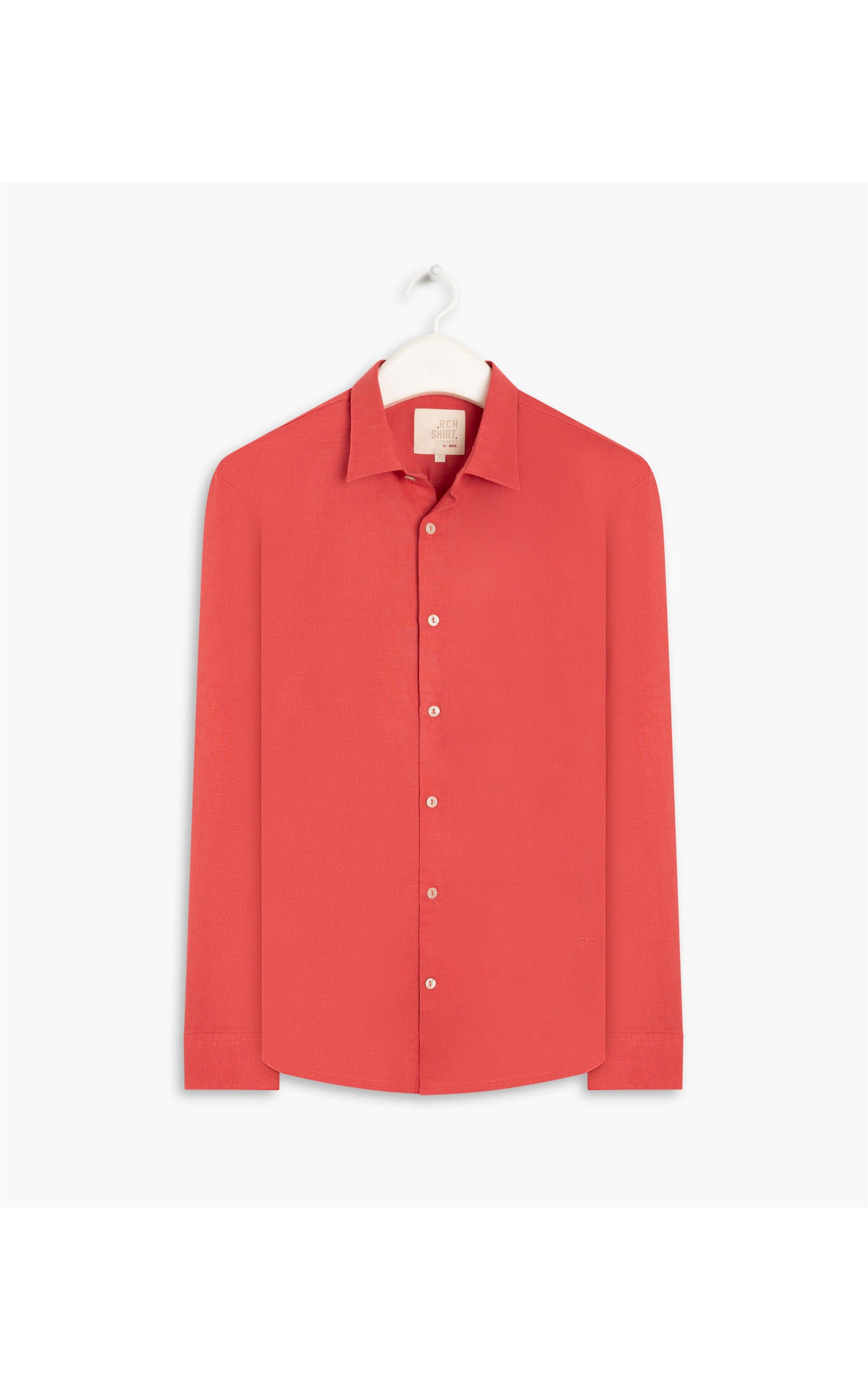 Camisa Linho  Telin Uni Ml Melancia