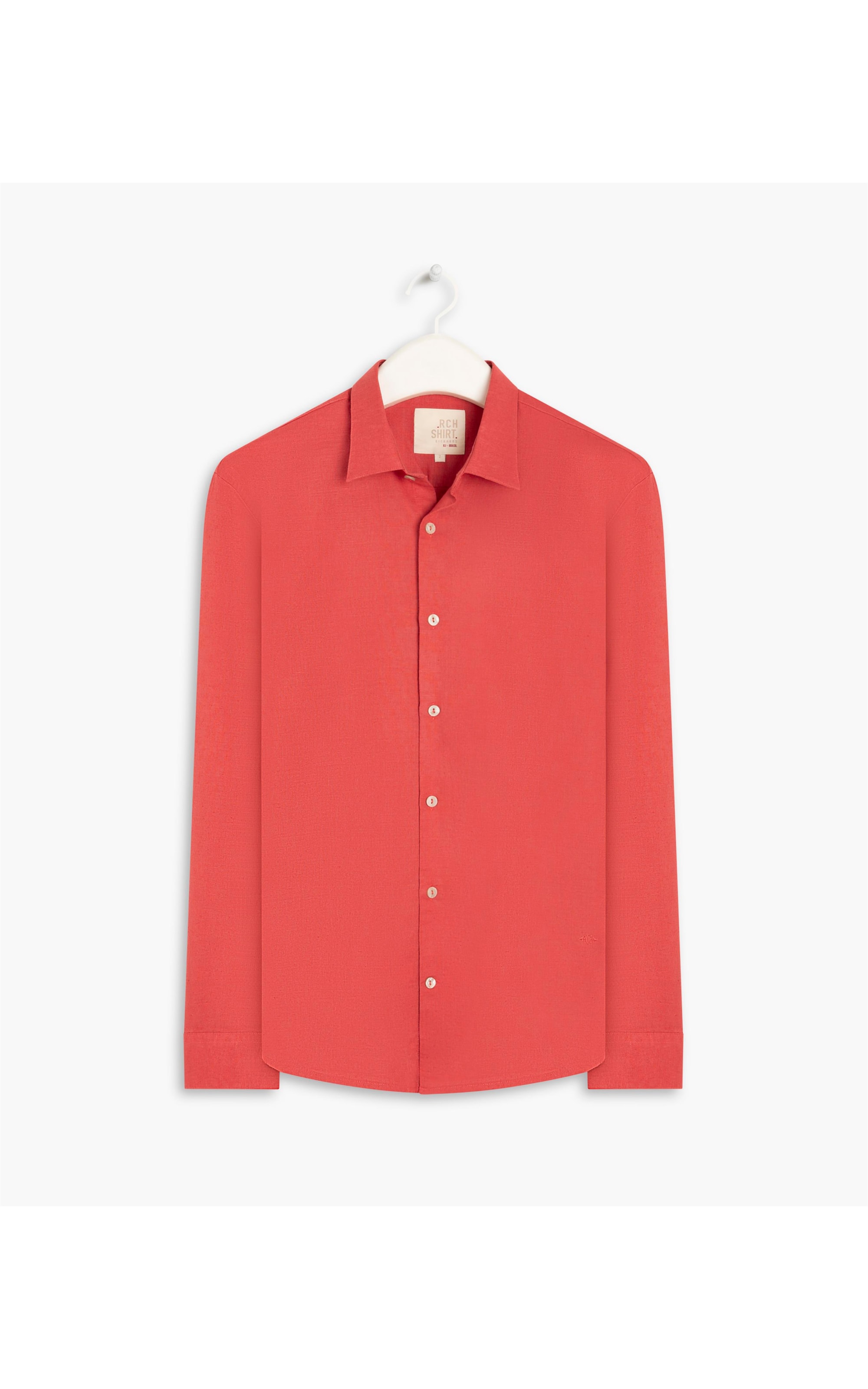 Camisa Linho  Telin Uni Ml Melancia
