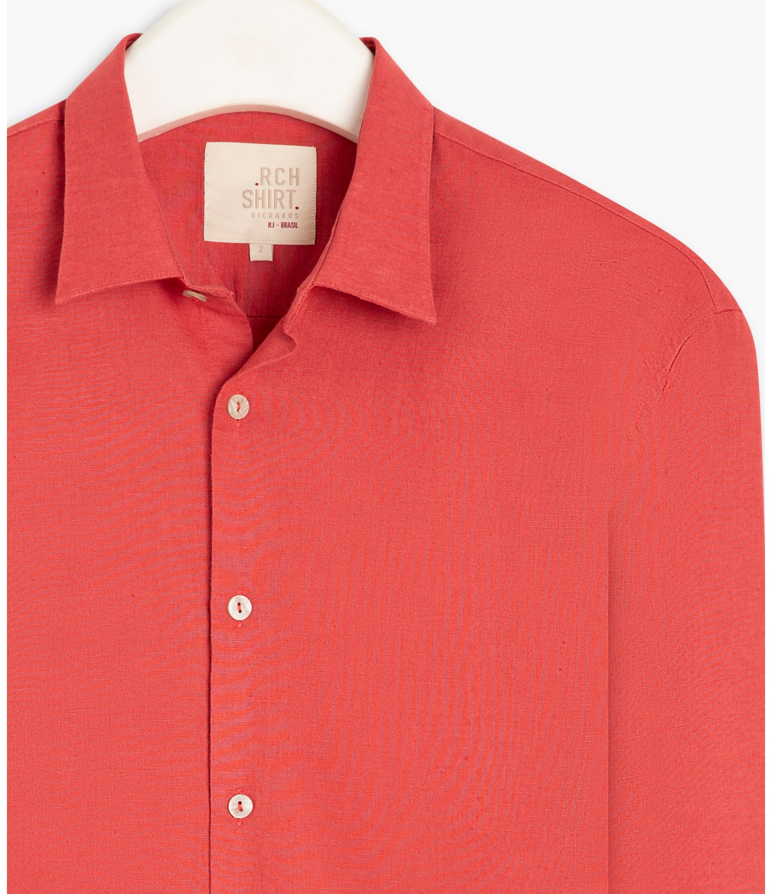 Camisa Linho  Telin Uni Ml Melancia
