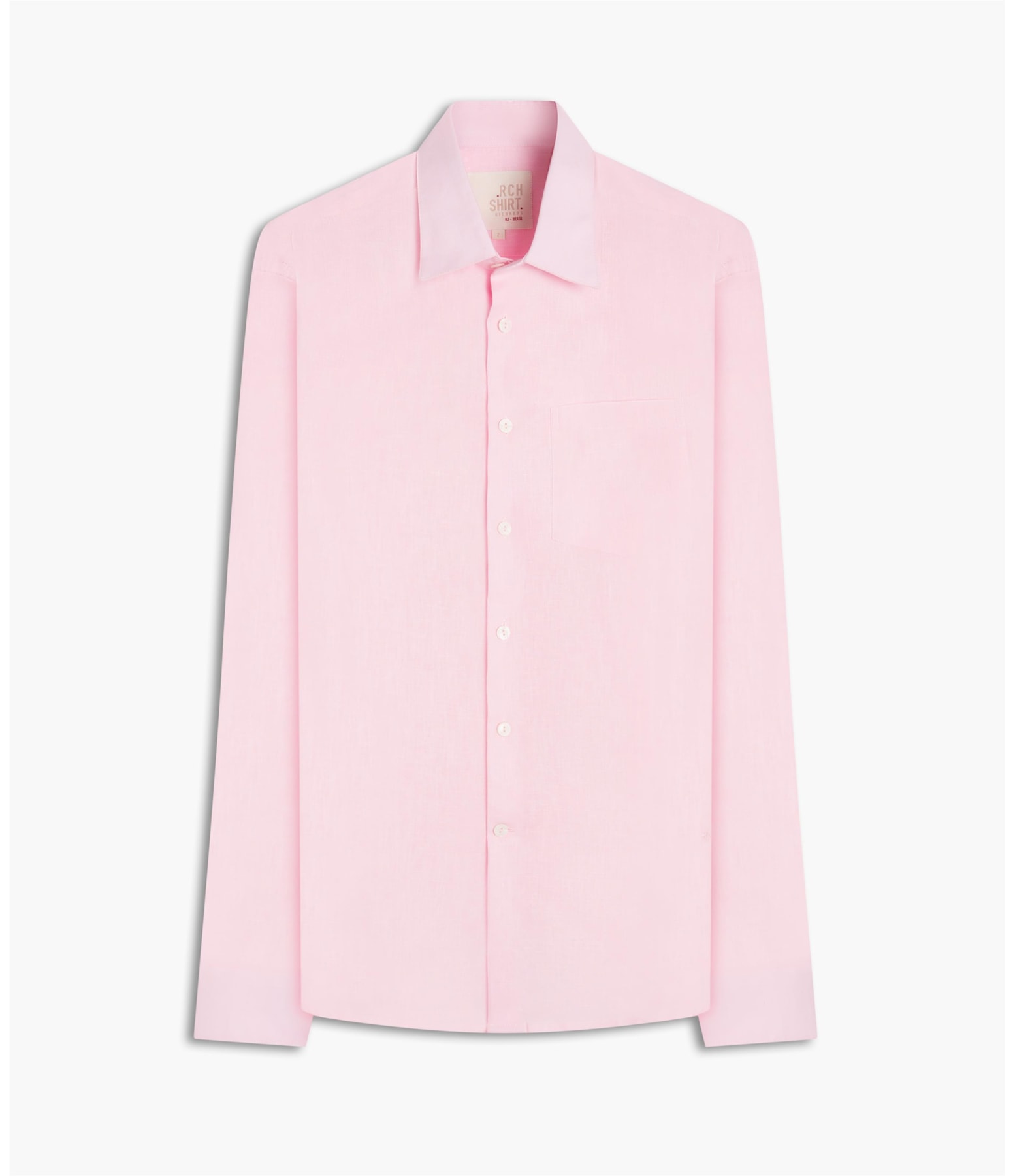 Camisa Linho  Telin Uni Ml Rosa Velho