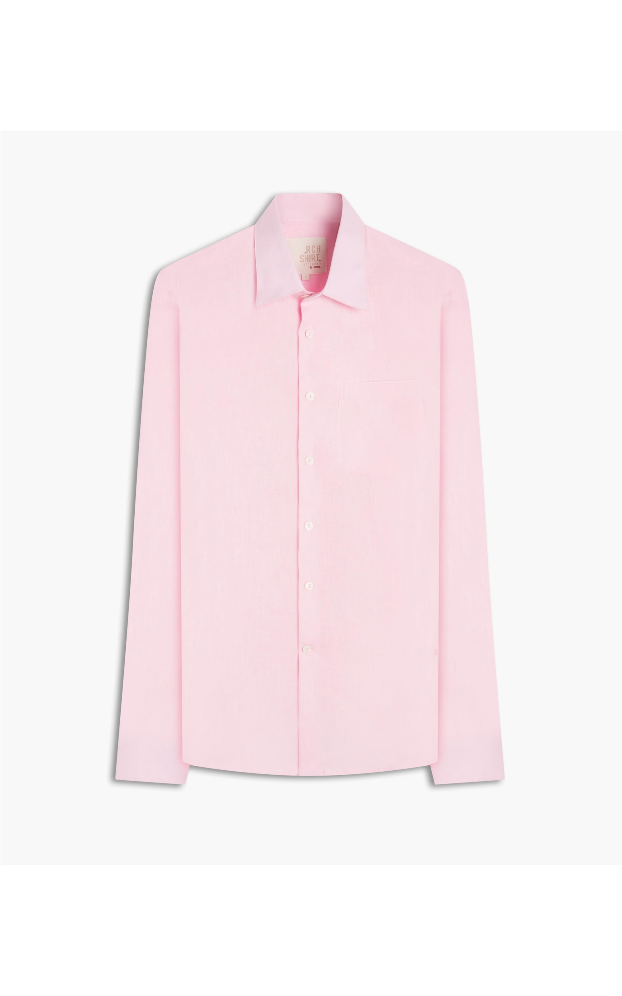 Camisa Linho  Telin Uni Ml Rosa Velho