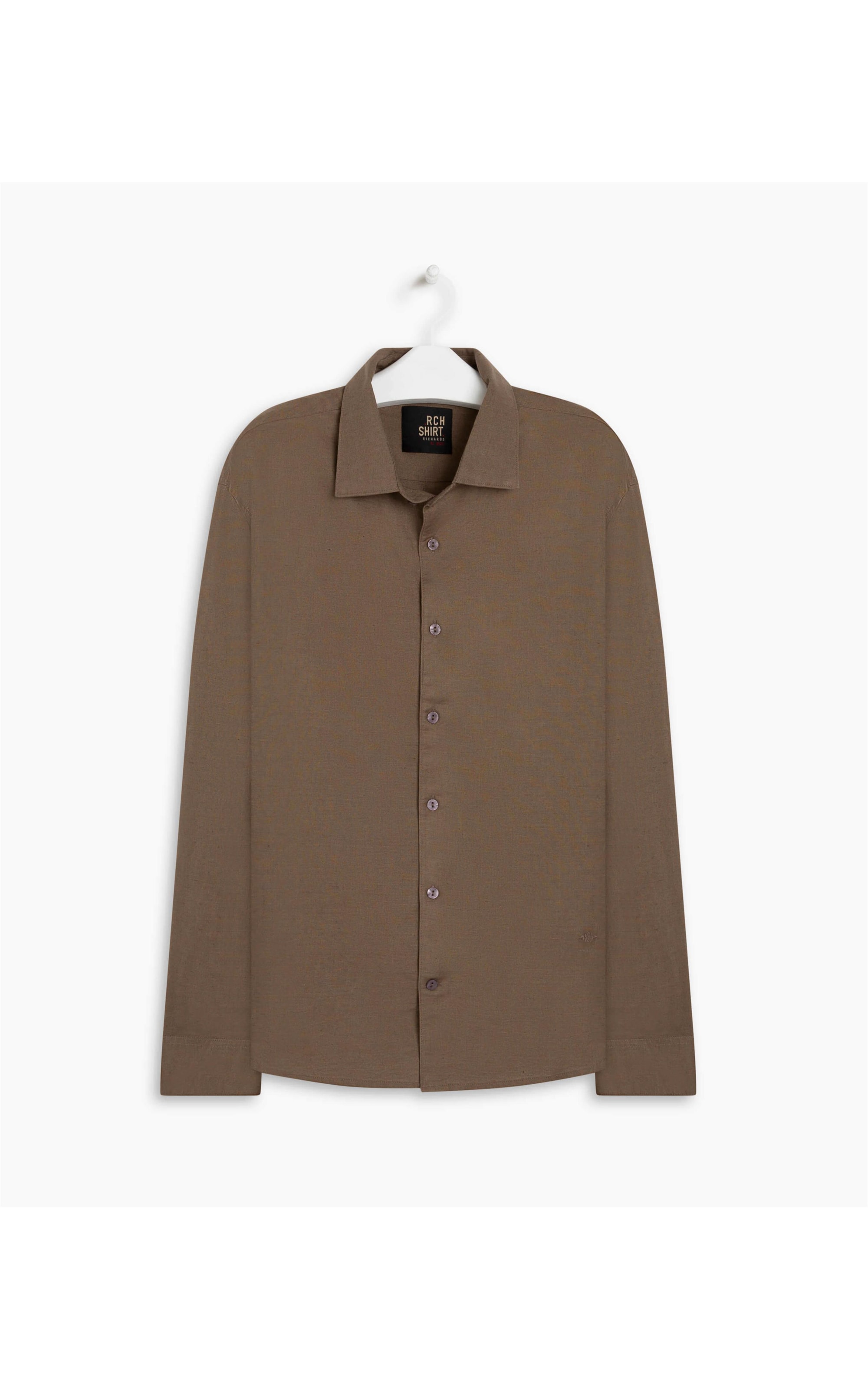 Camisa Linho  Telin Uni Ml Tabaco
