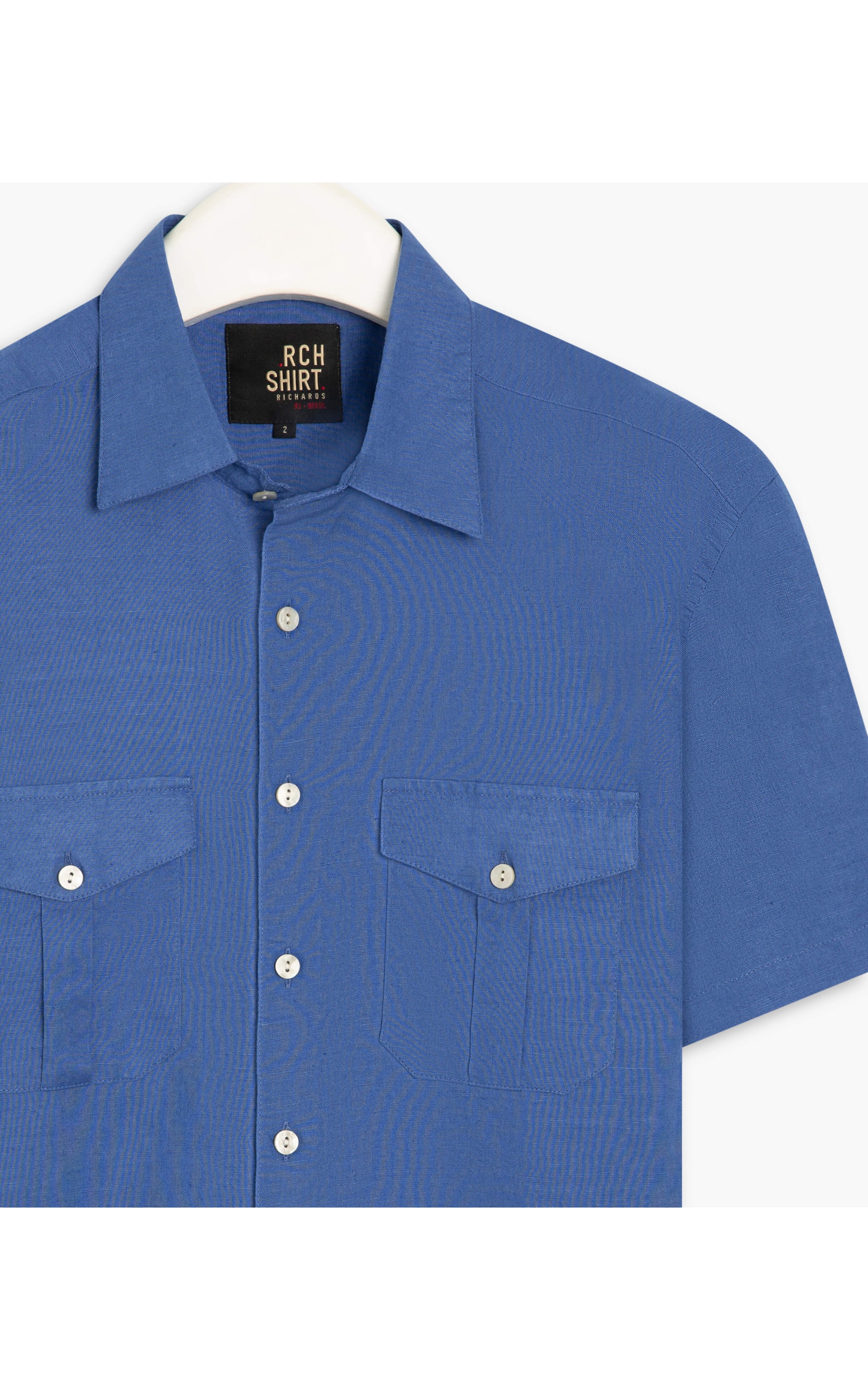 Camisa Linho  Telin Uni Pockets Mc Hortencia