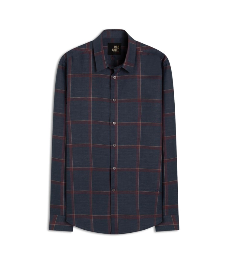 Camisa Linho  Thales Ml Marinho