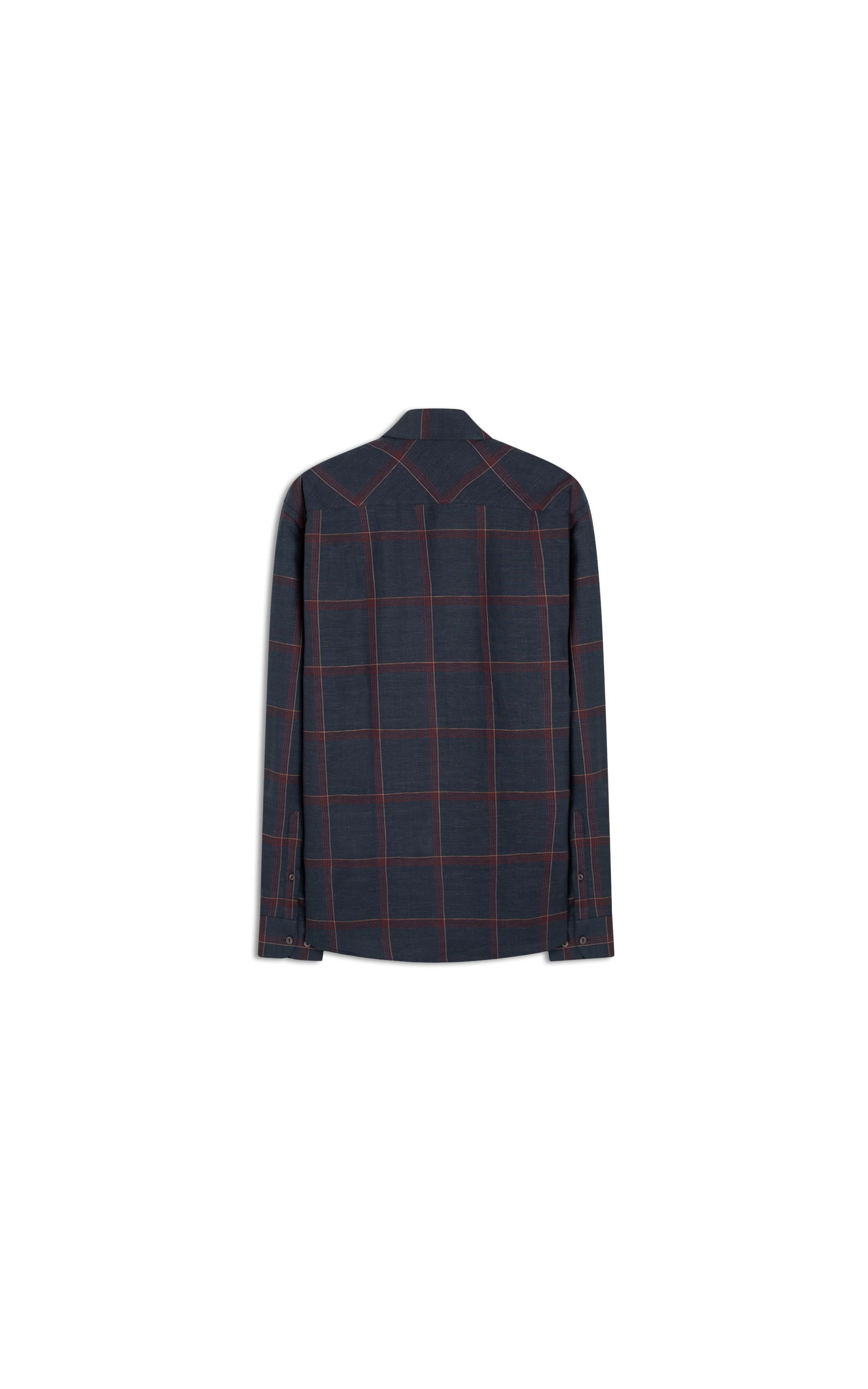 Camisa Linho  Thales Ml Marinho