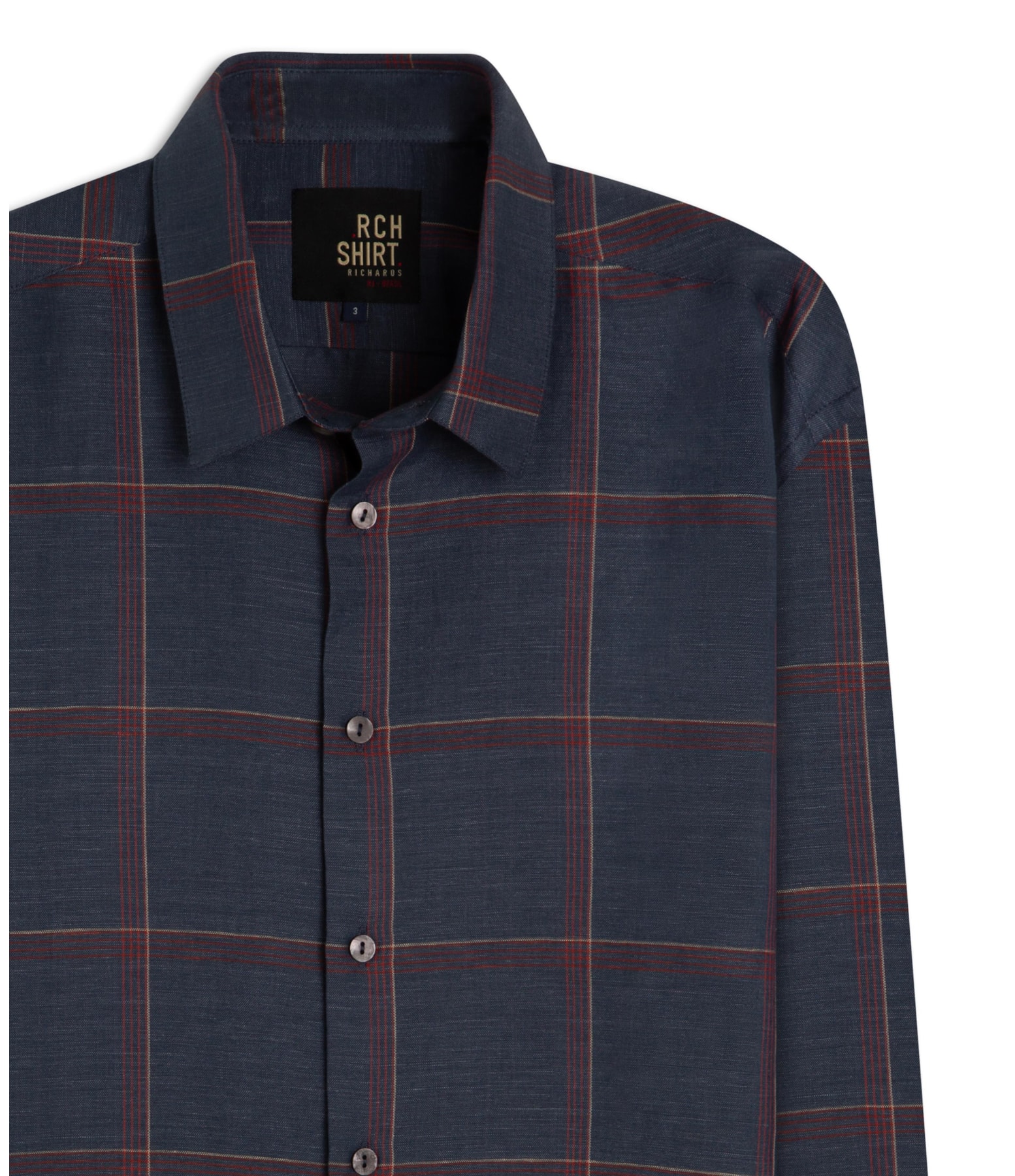 Camisa Linho  Thales Ml Marinho