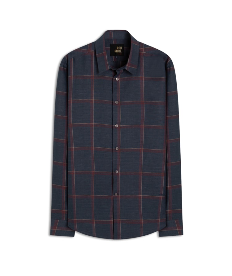 Camisa Linho  Thales Ml Marinho