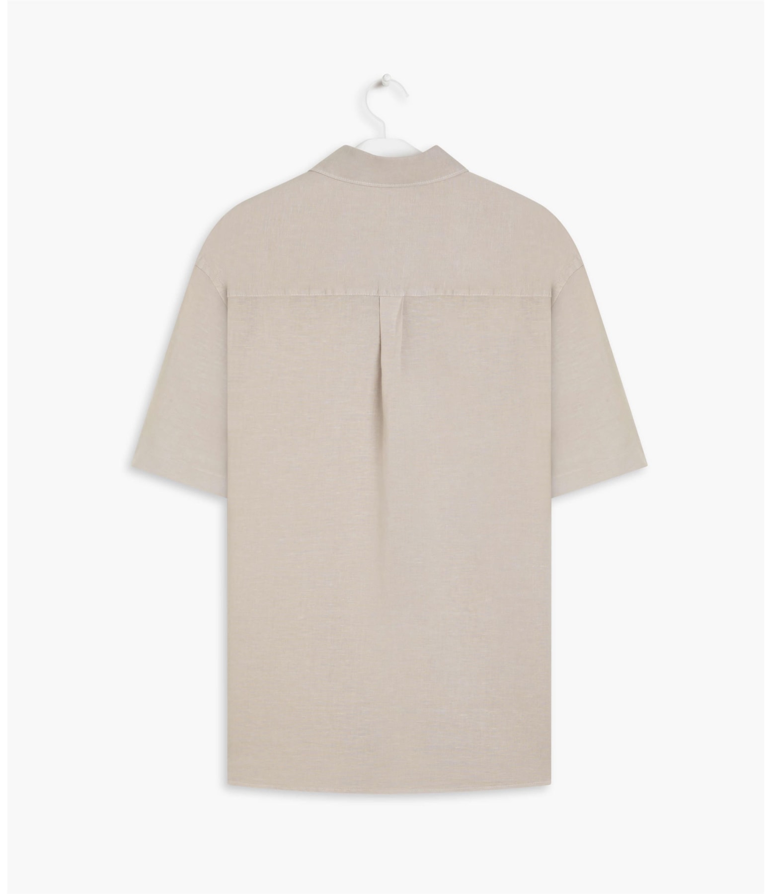 Camisa Linho  Tinturada Areia Seca