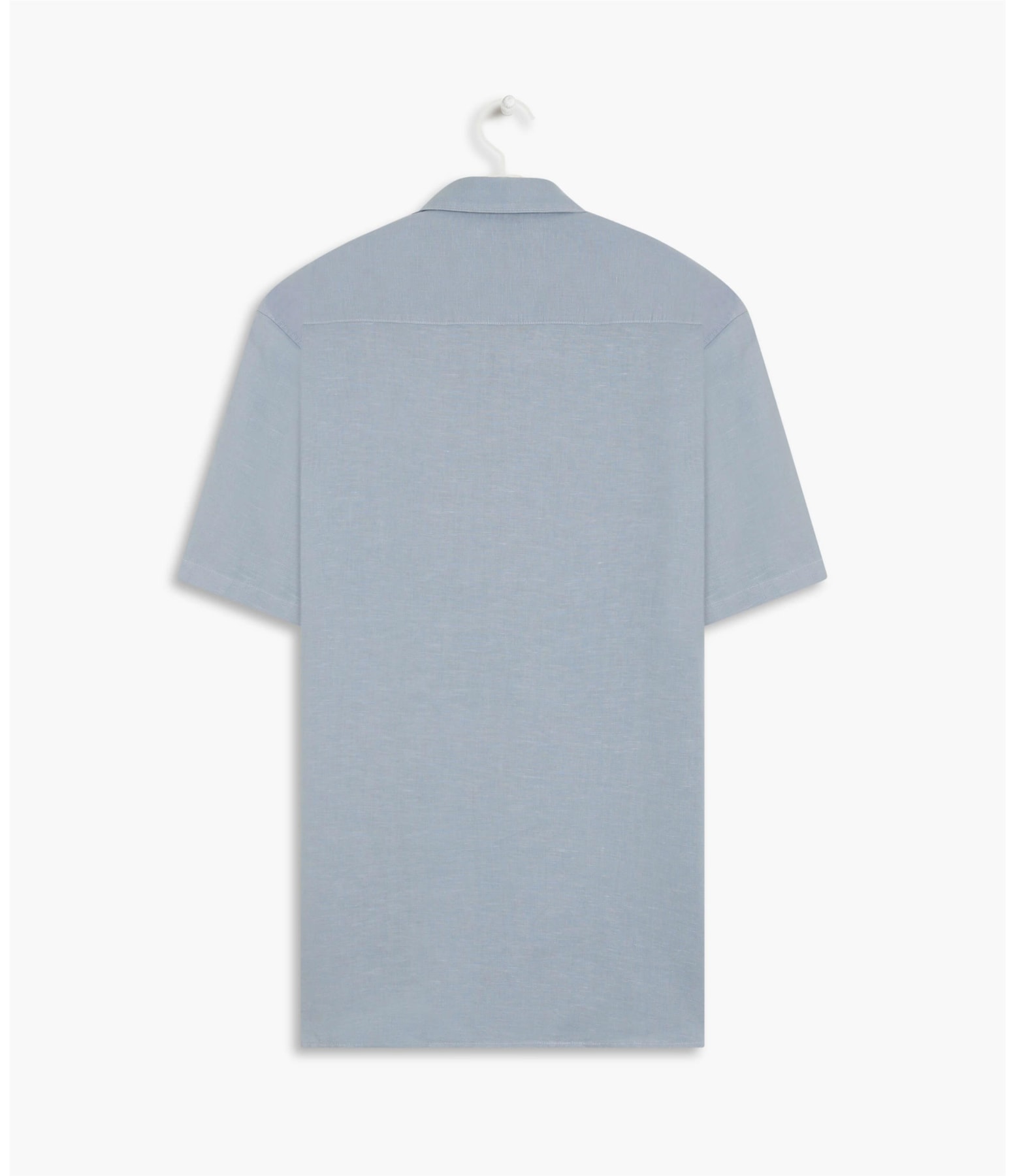 Camisa Linho  Tinturada Azul Chofer