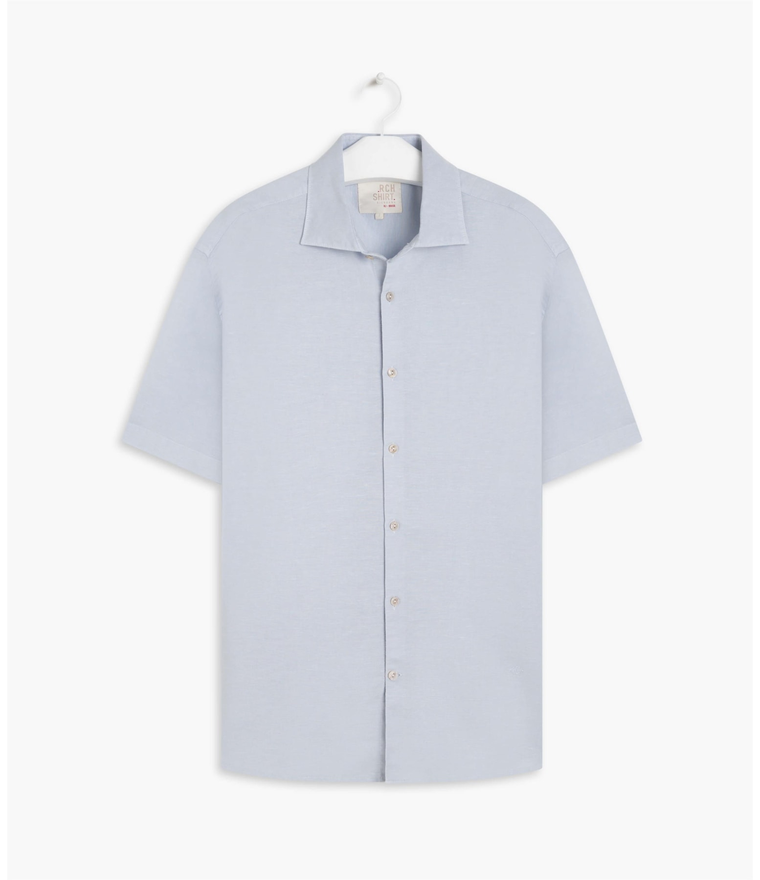 Camisa Linho  Tinturada Azul Chofer