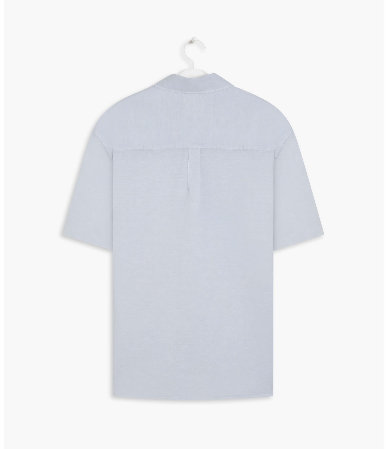 Camisa Linho  Tinturada Azul Chofer