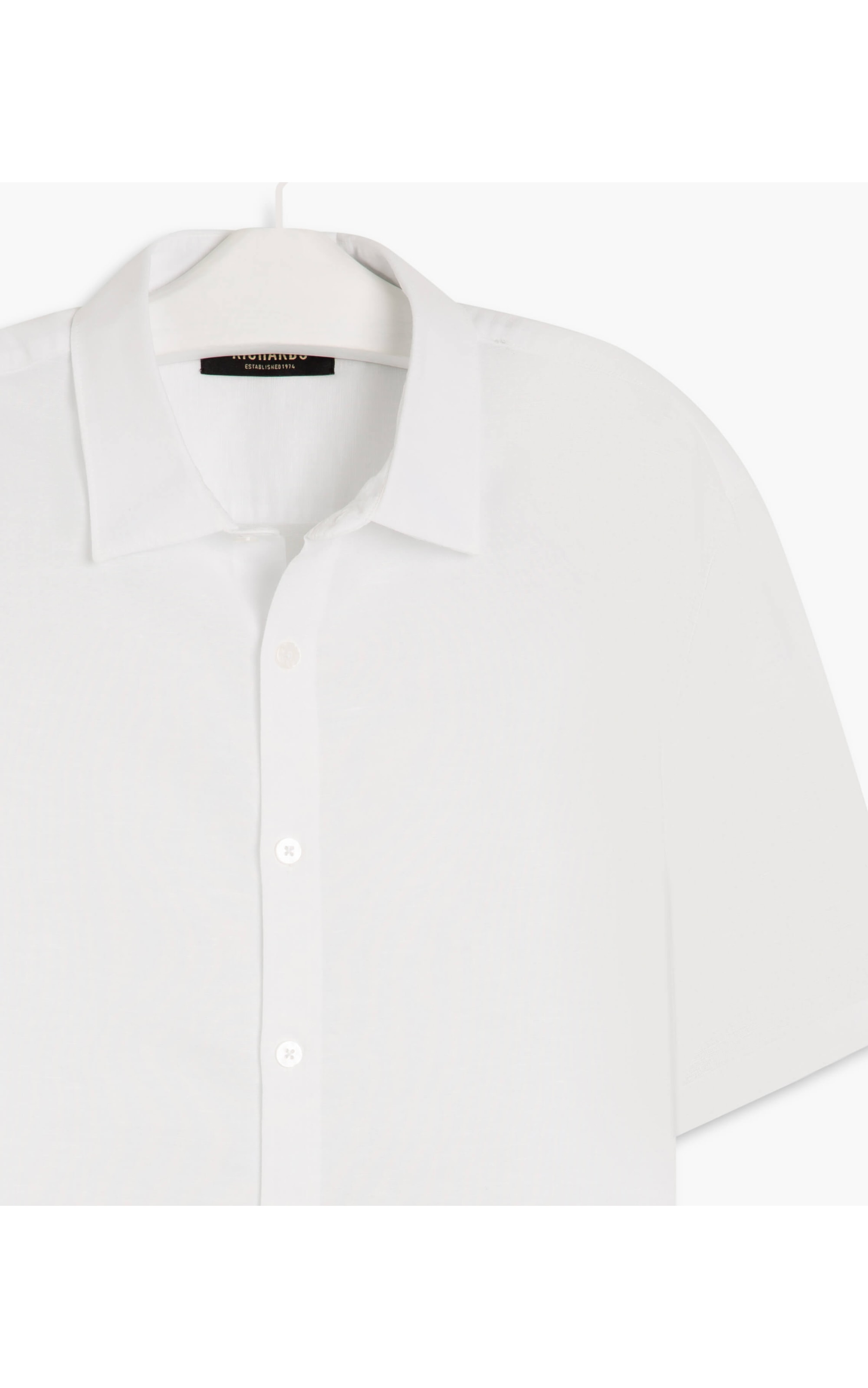 Camisa Linho  Tinturada Branco