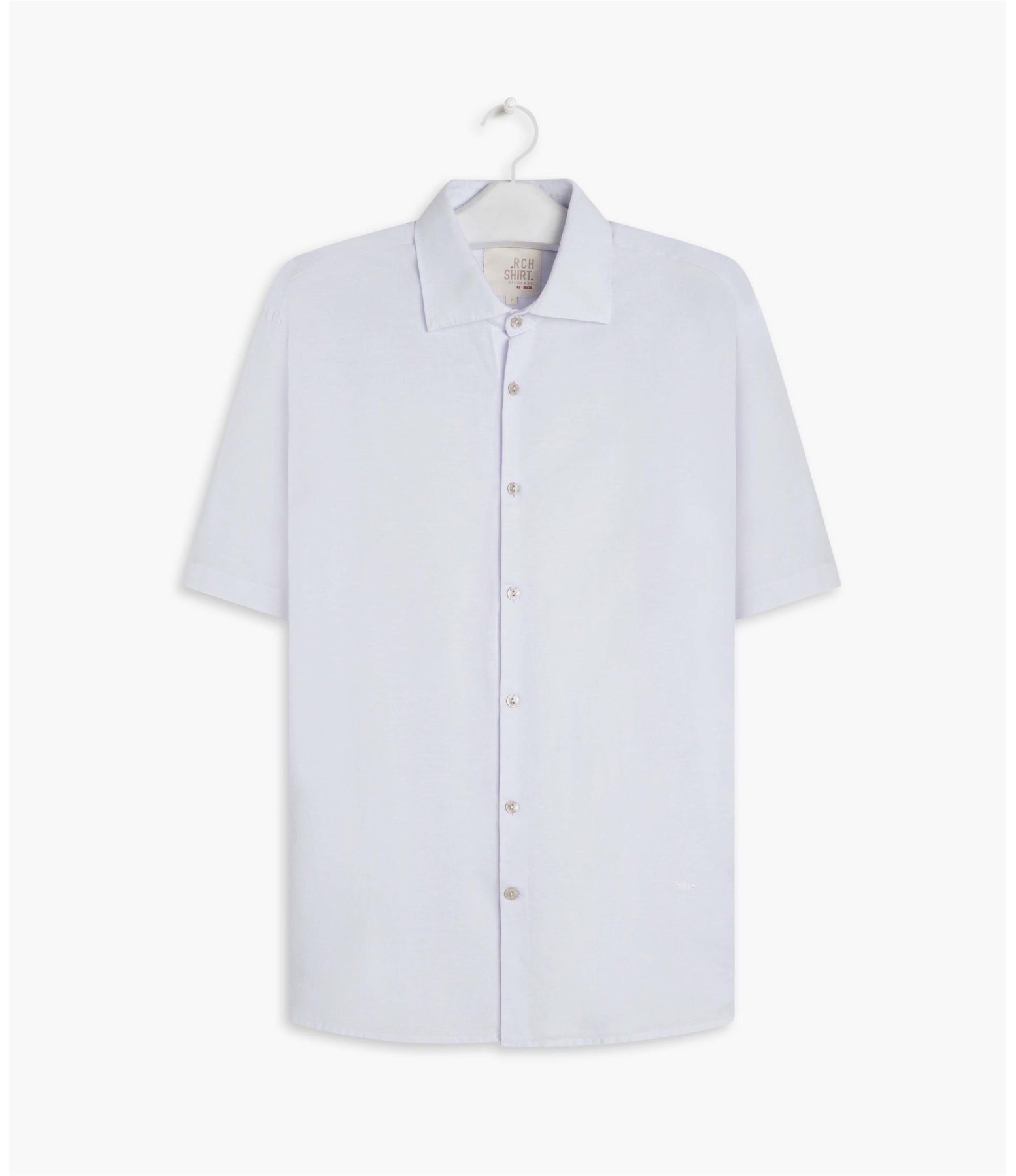 Camisa Linho  Tinturada Branco