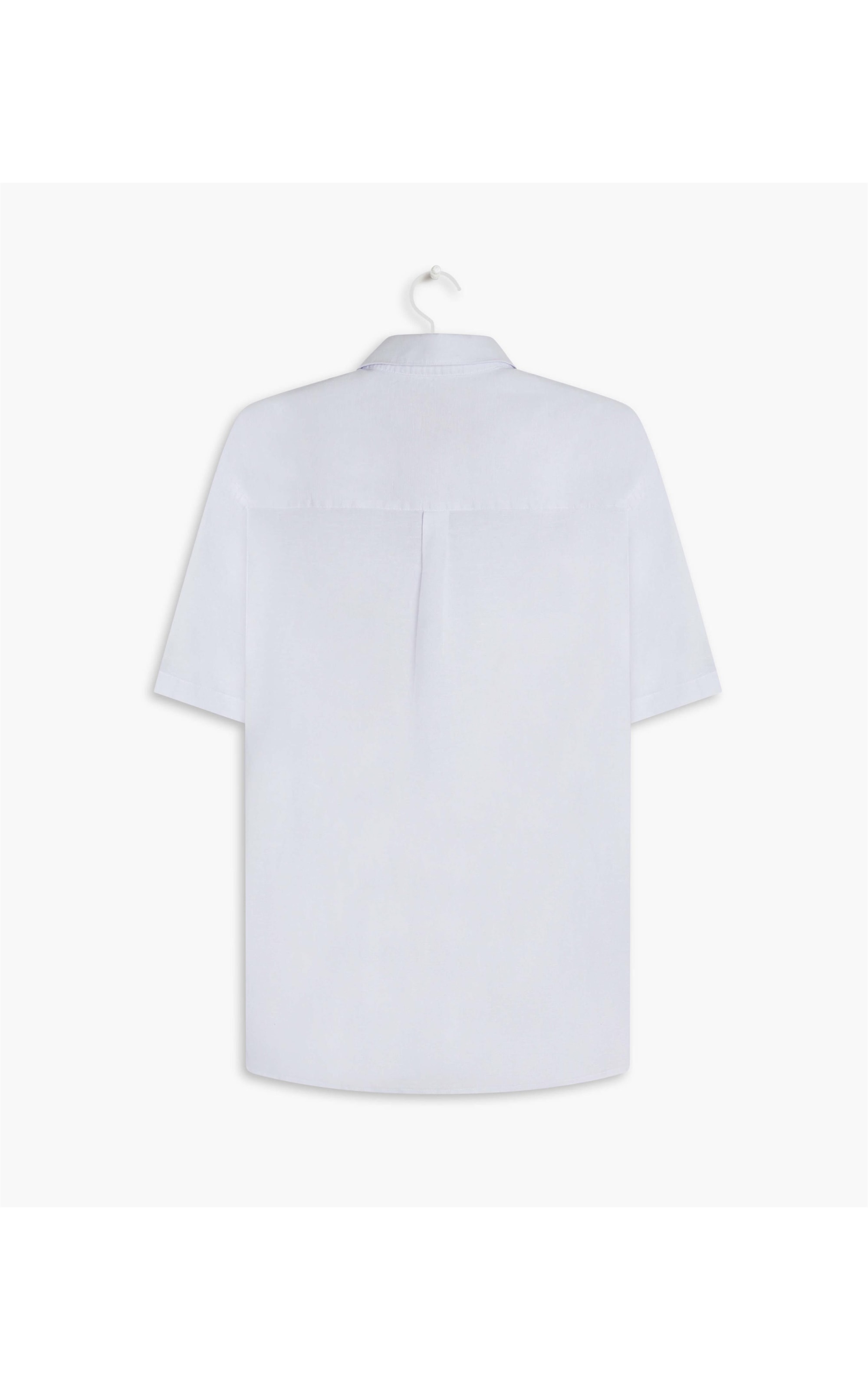 Camisa Linho  Tinturada Branco