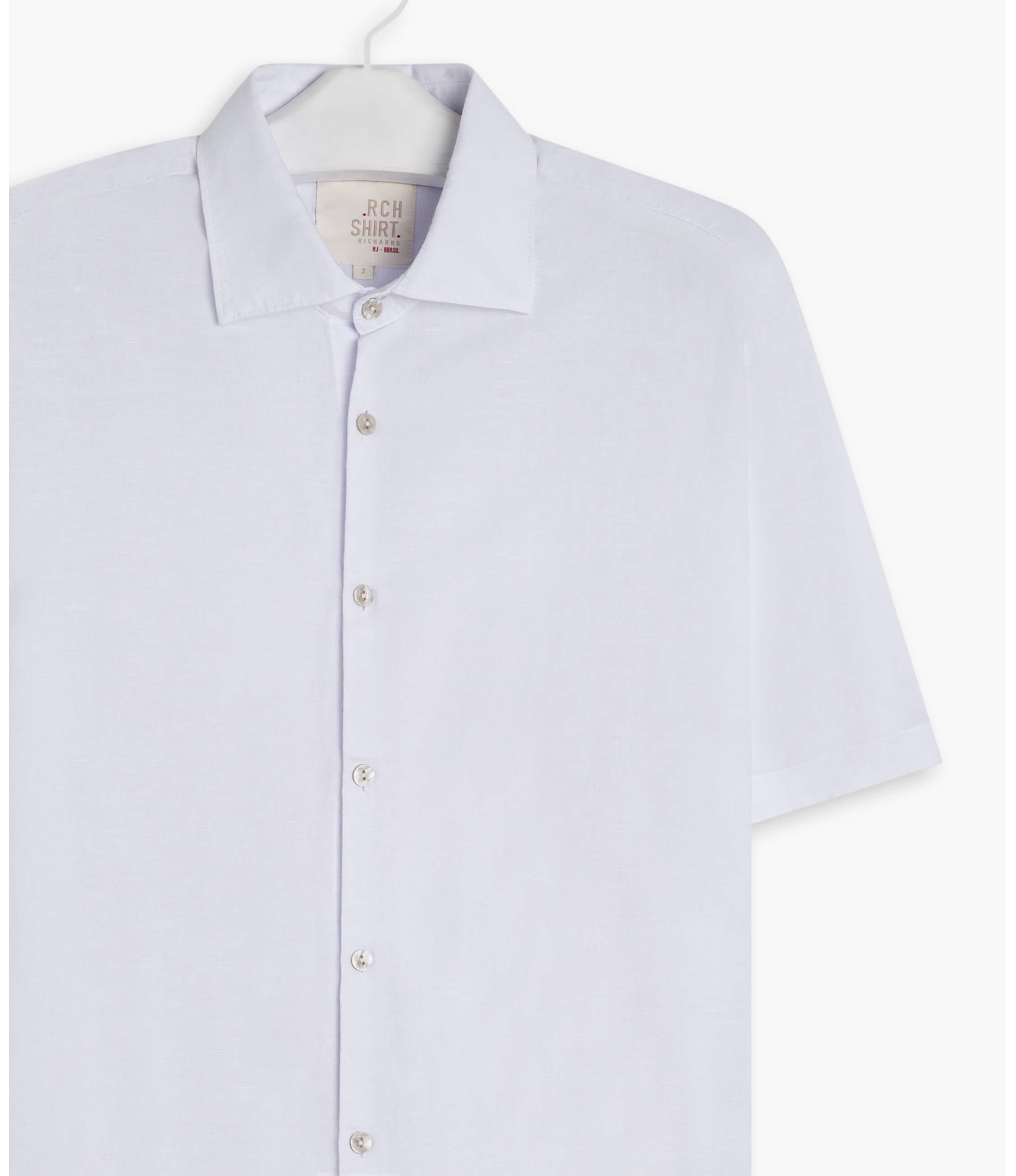 Camisa Linho  Tinturada Branco