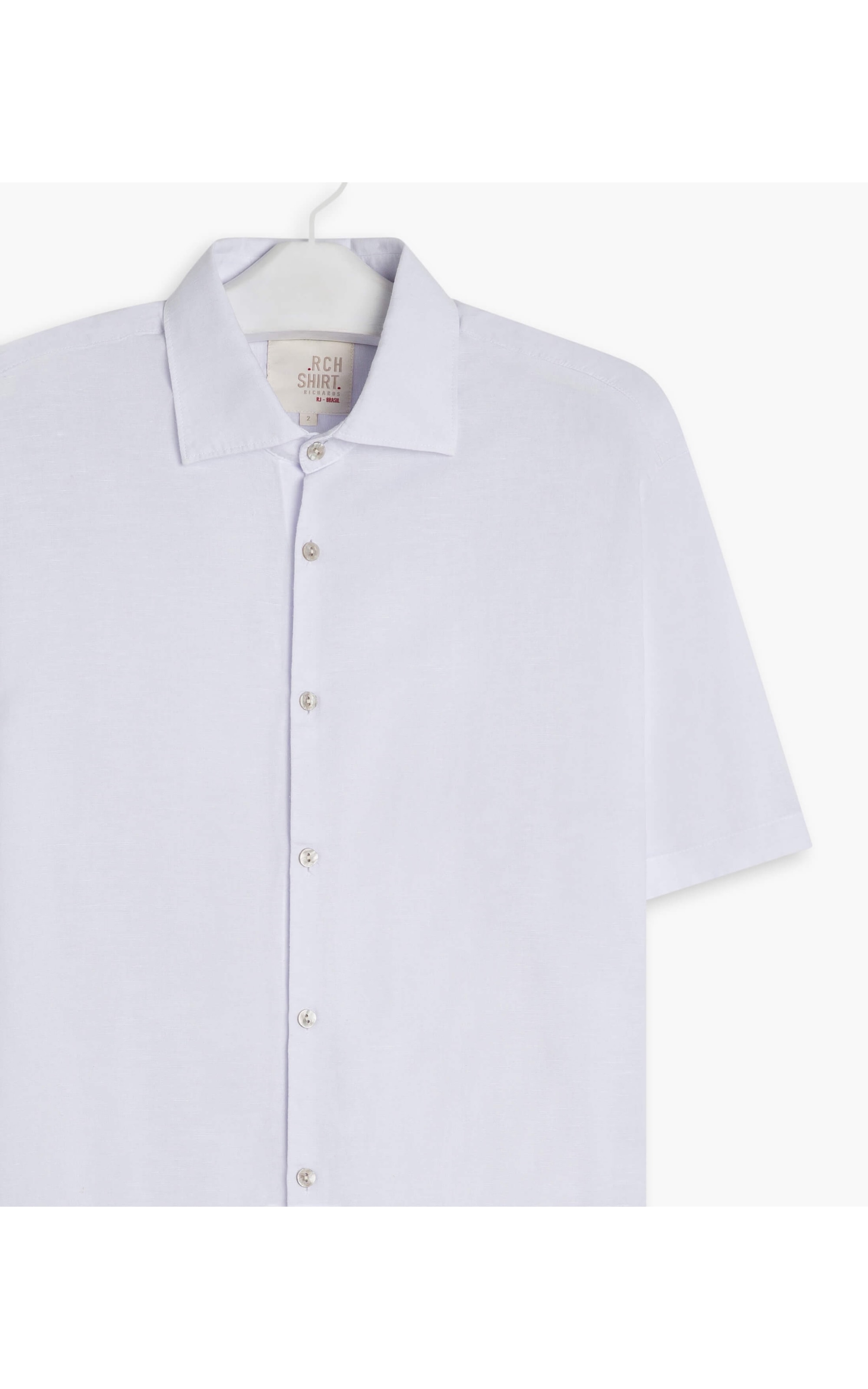 Camisa Linho  Tinturada Branco