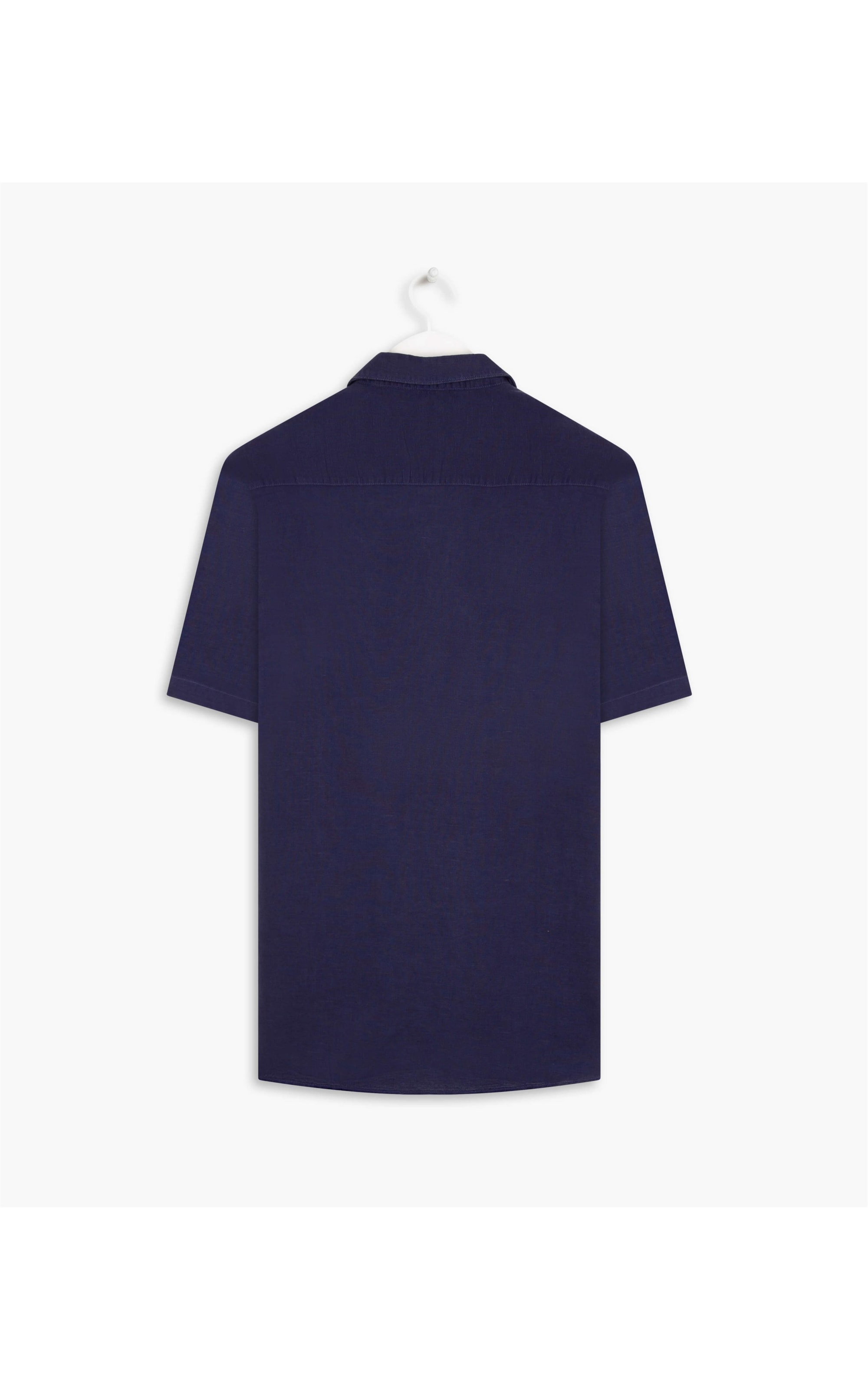 Camisa Linho  Tinturada Dark Navy