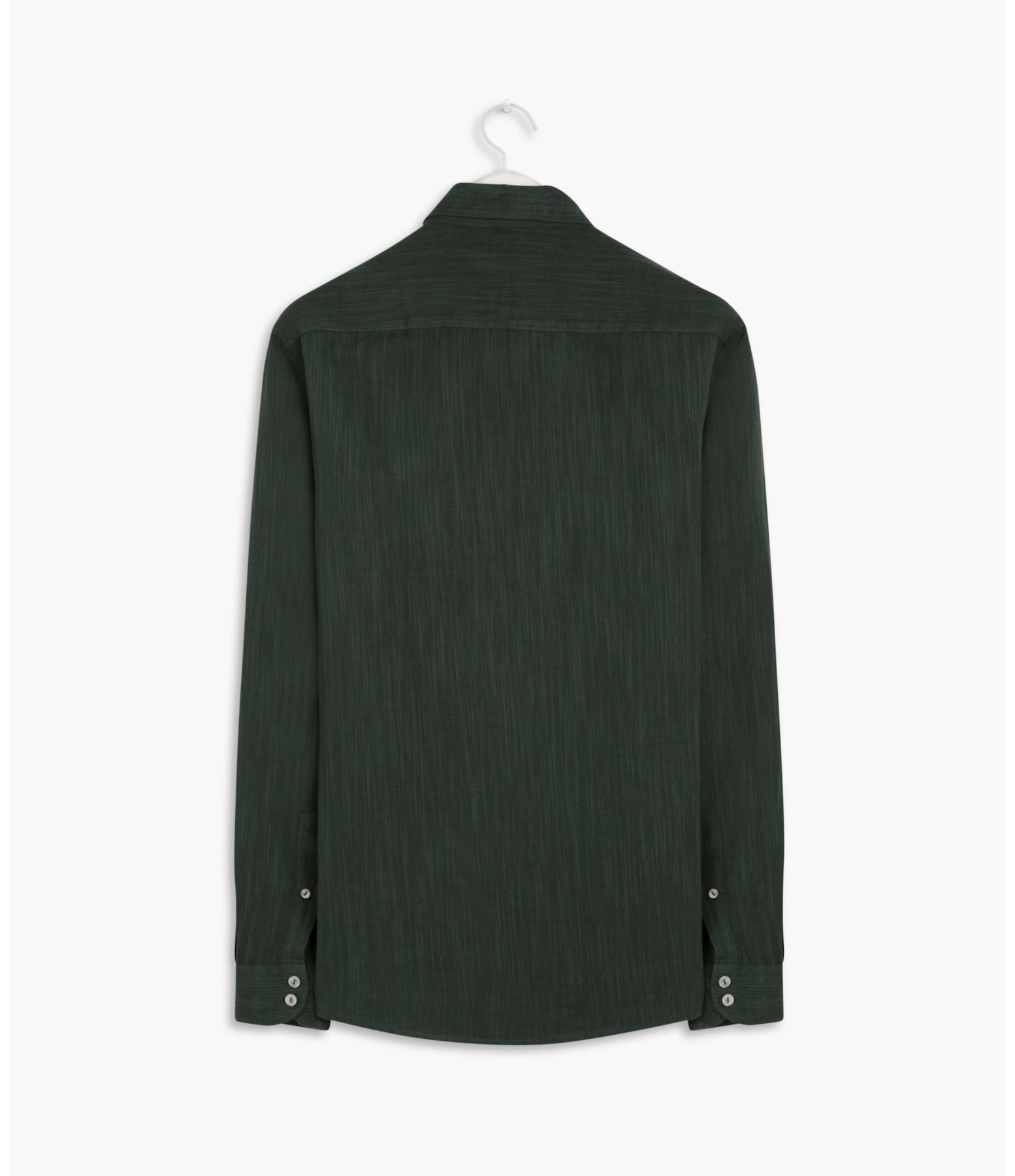 Camisa Linho  Tinturada  Diferen Ml Verde Escuro