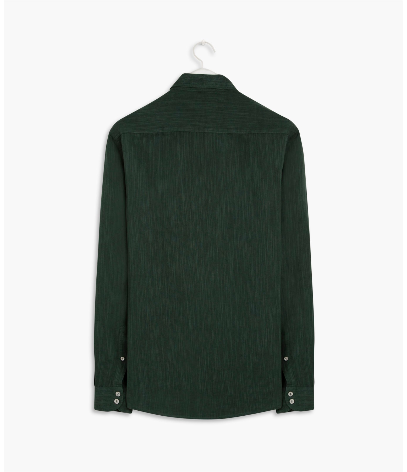 Camisa Linho  Tinturada  Diferen Ml Verde Escuro
