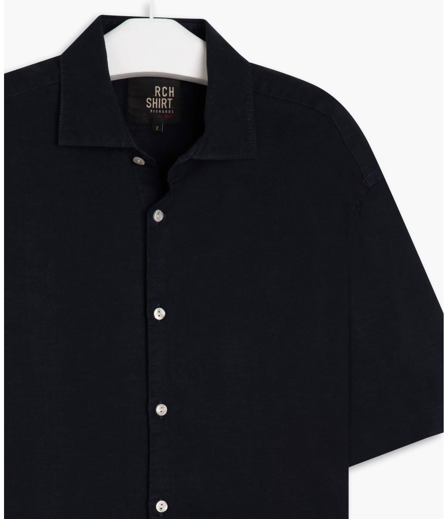 Camisa Linho  Tinturada Grafite