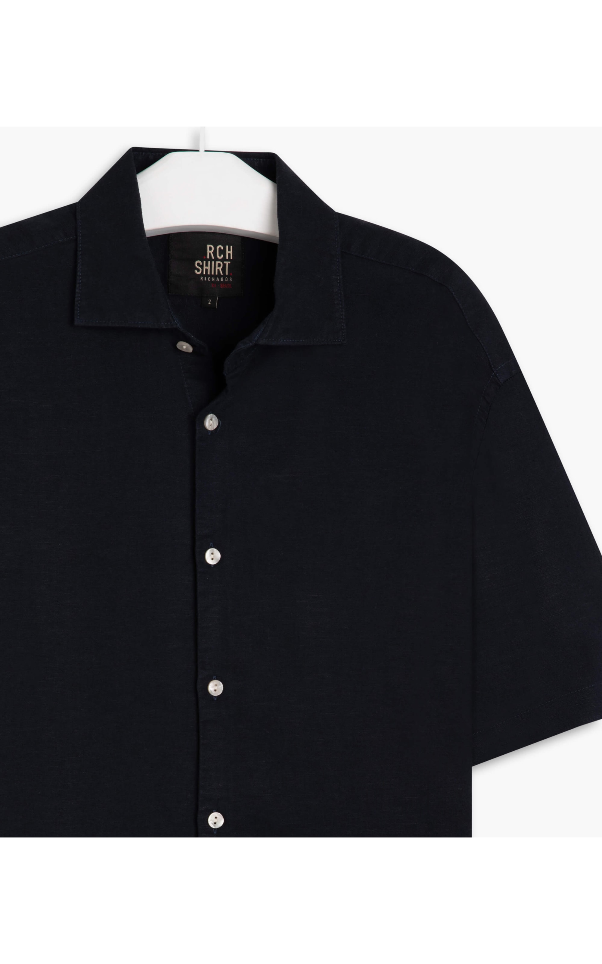 Camisa Linho  Tinturada Grafite