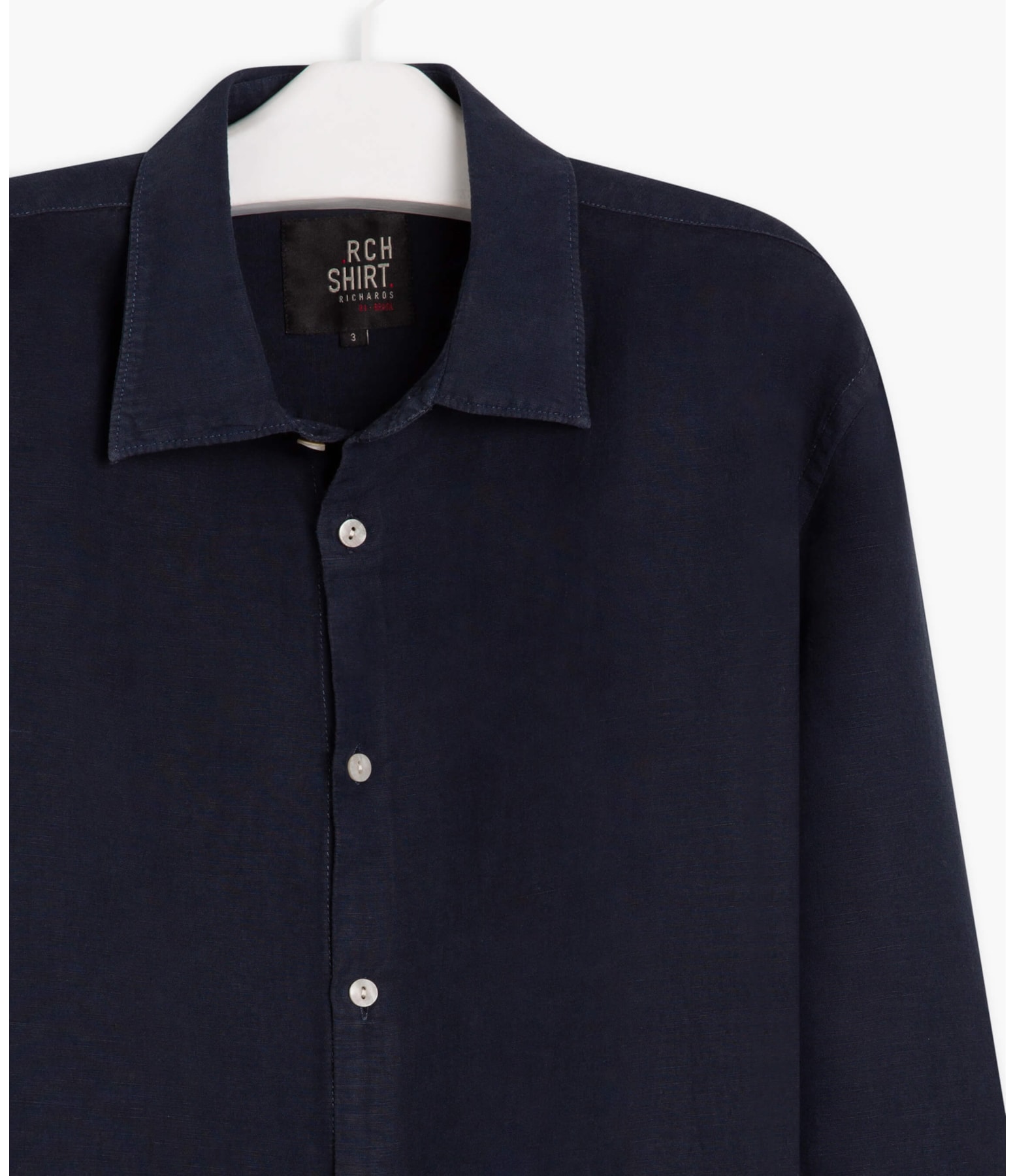 Camisa Linho  Tinturada Grafite