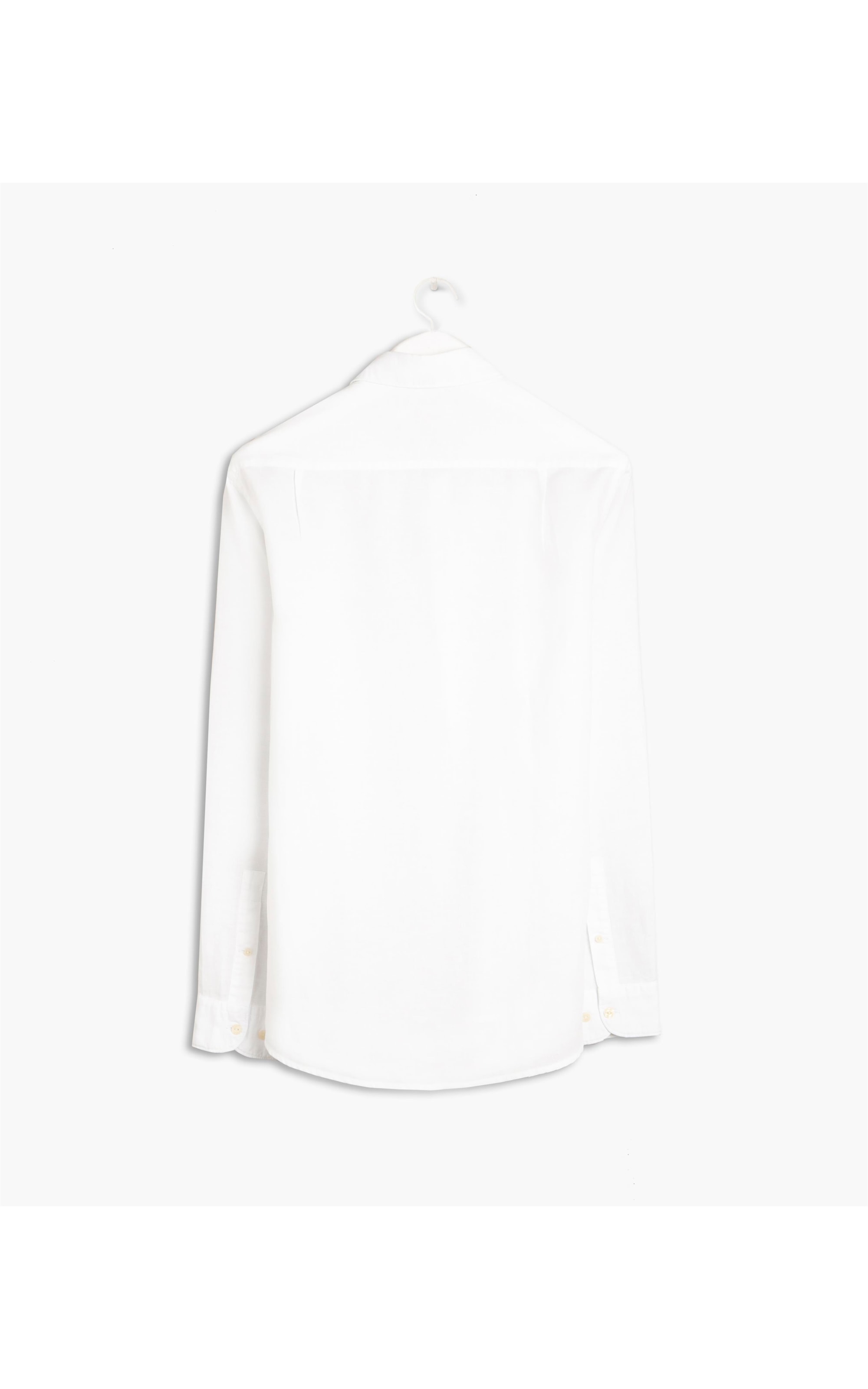 Camisa Linho  Tinturada Lisa Ml Branco