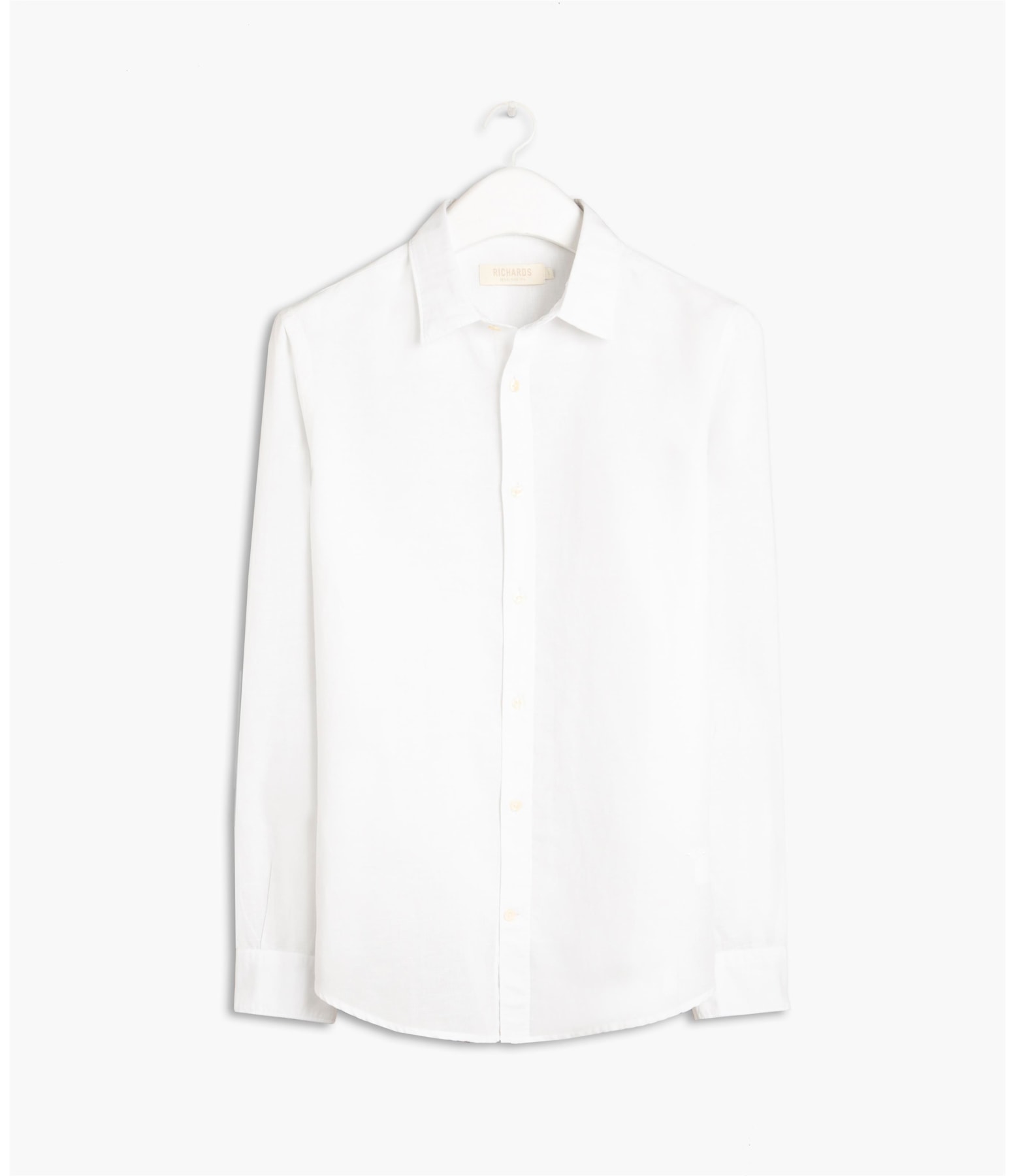 Camisa Linho  Tinturada Lisa Ml Branco