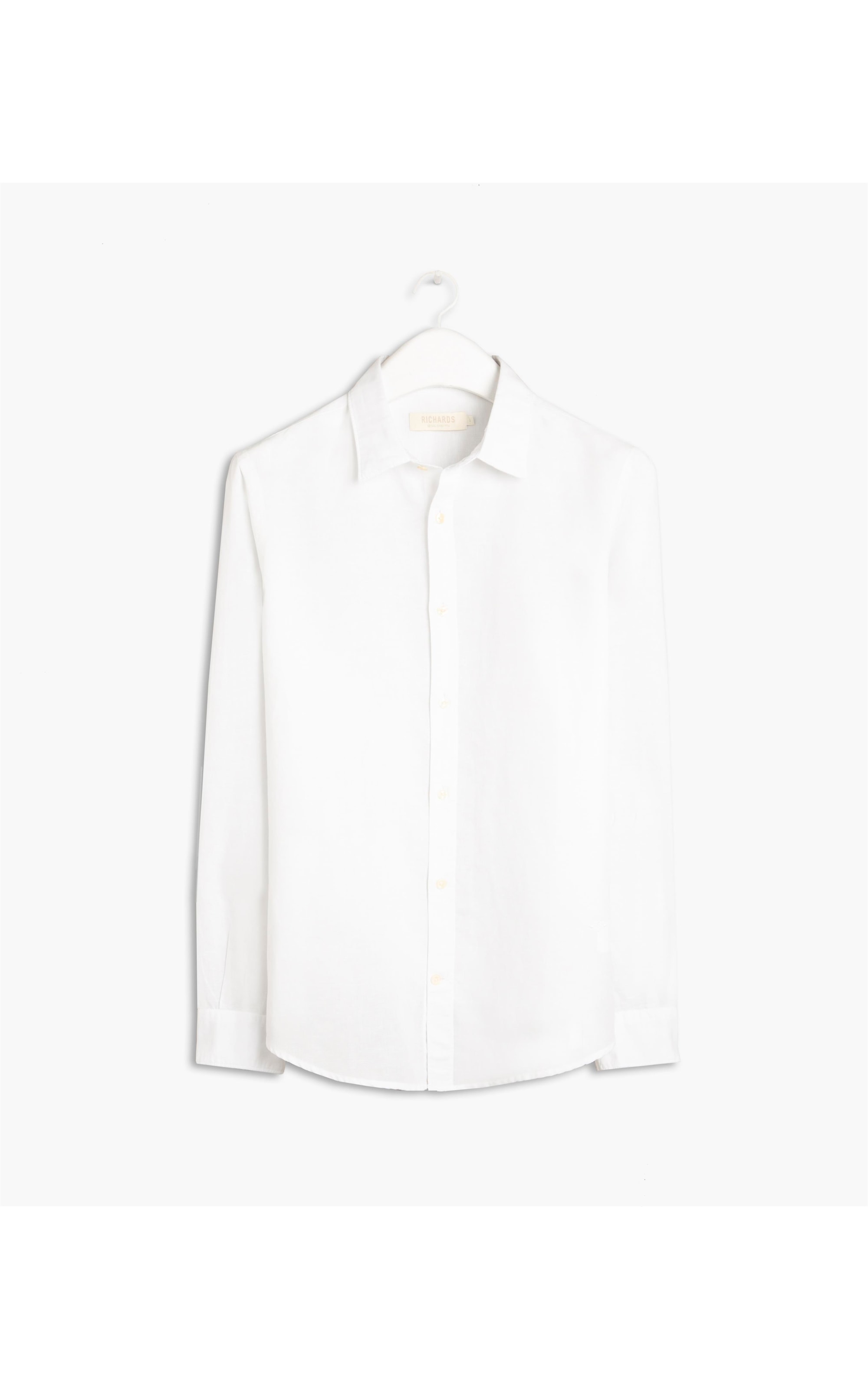 Camisa Linho  Tinturada Lisa Ml Branco