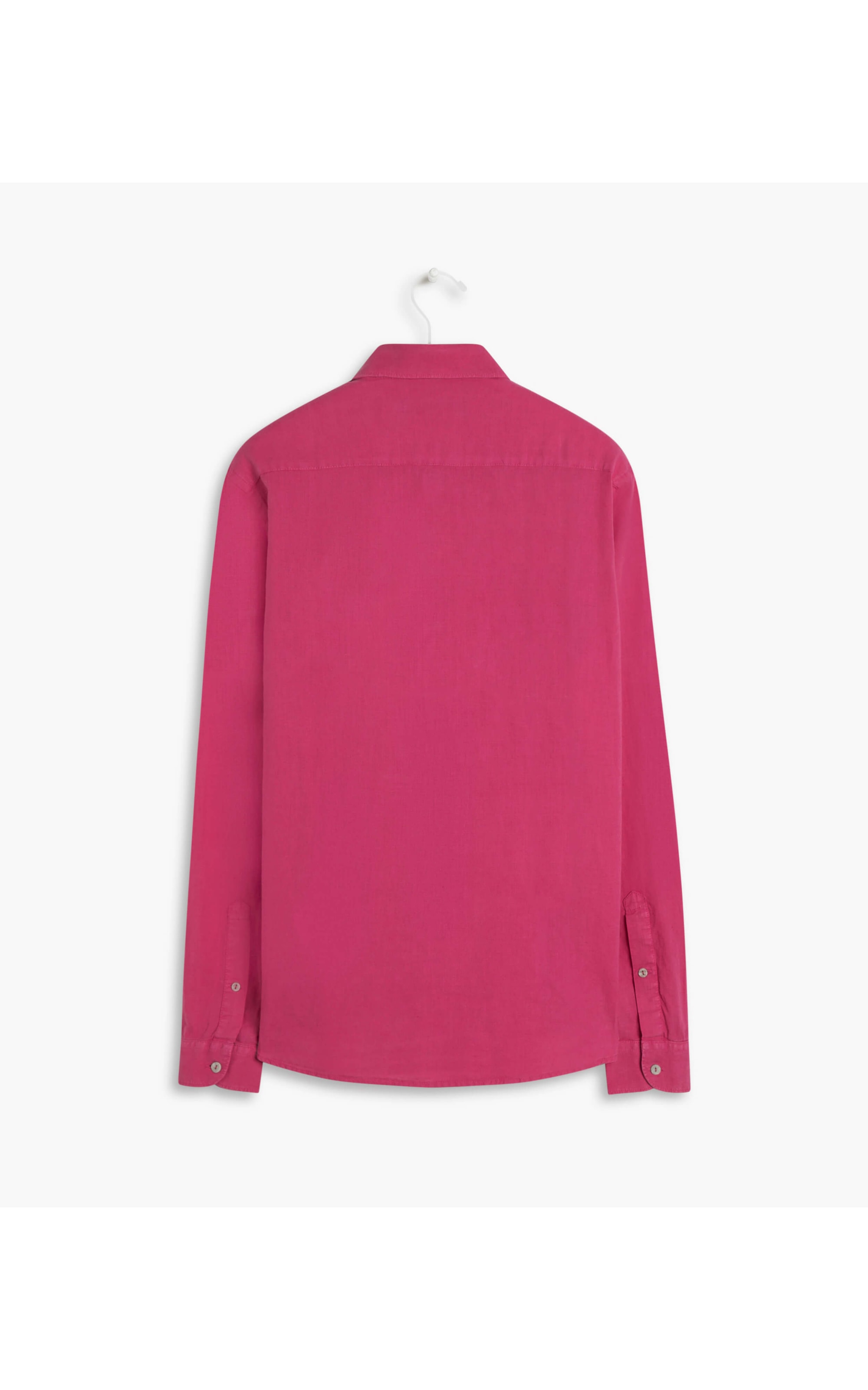 Camisa Linho  Tinturada Lisa Ml Rosa