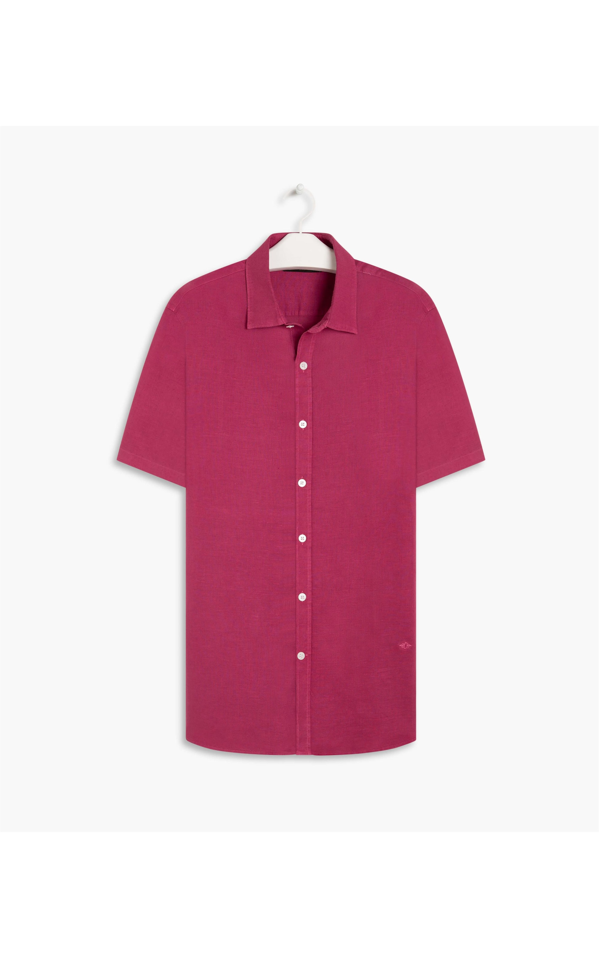 Camisa Linho  Tinturada Magenta