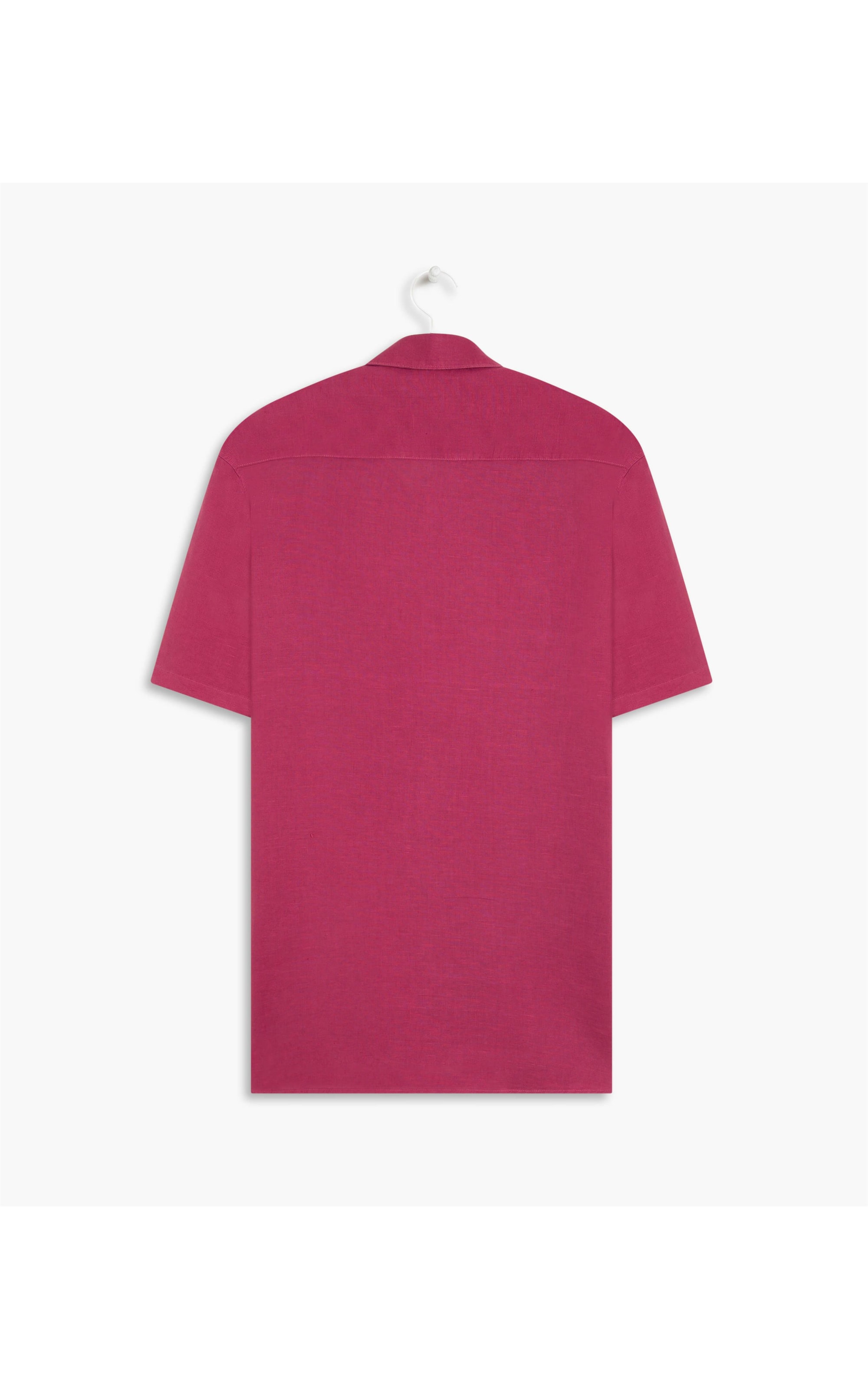 Camisa Linho  Tinturada Magenta