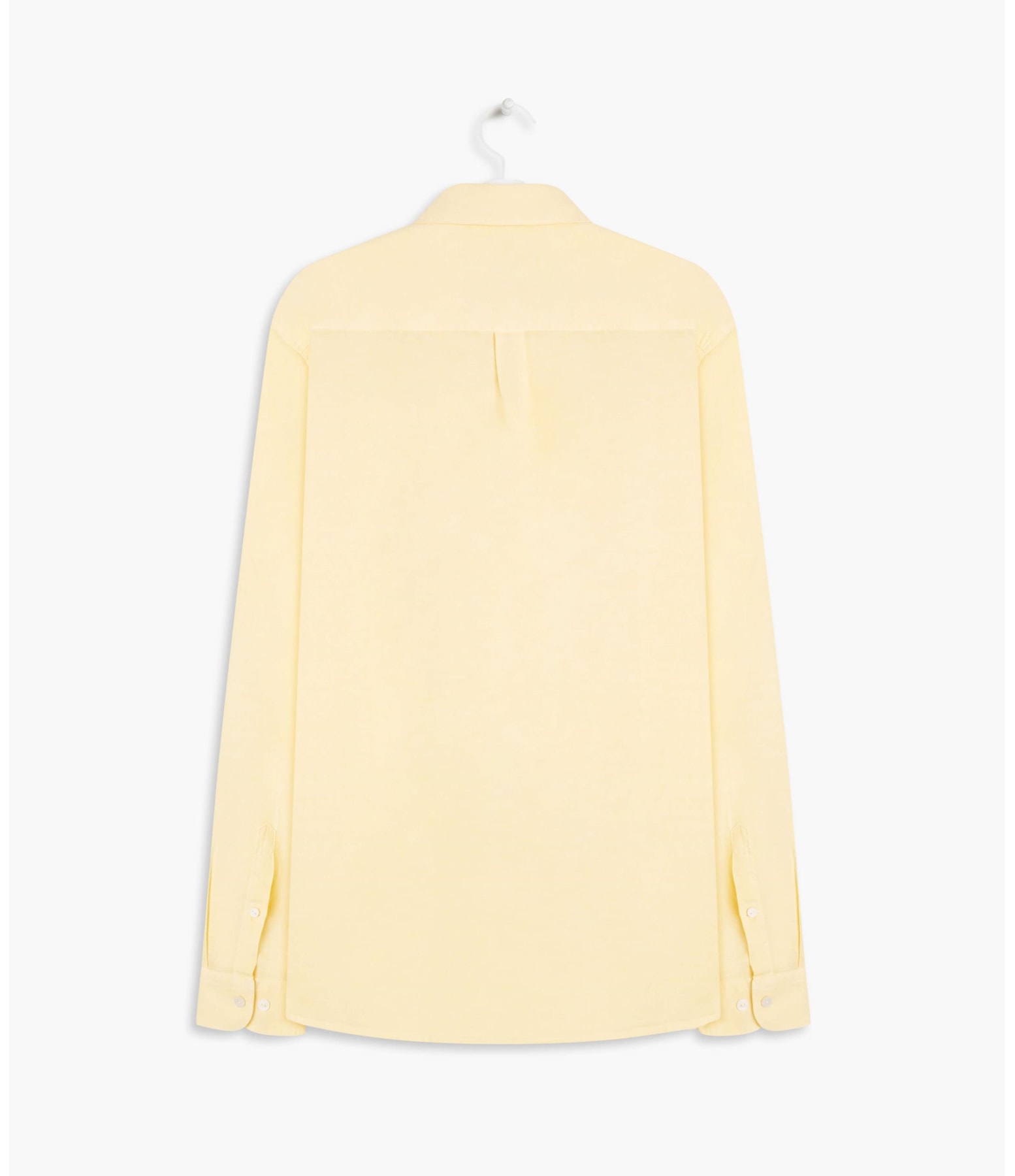 Camisa Linho  Tinturada  Ml Masculino Amarelo Claro