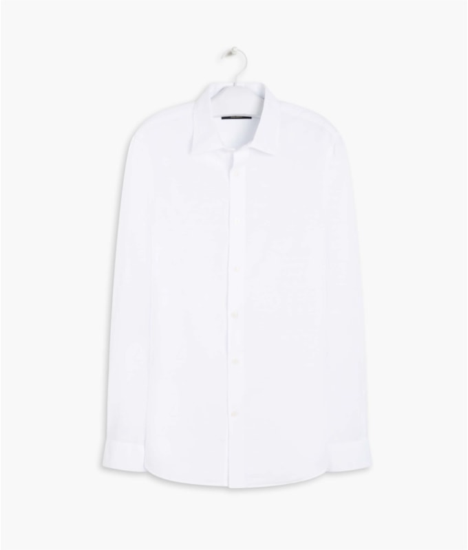 Camisa Linho  Tinturada  Ml Masculino Branco