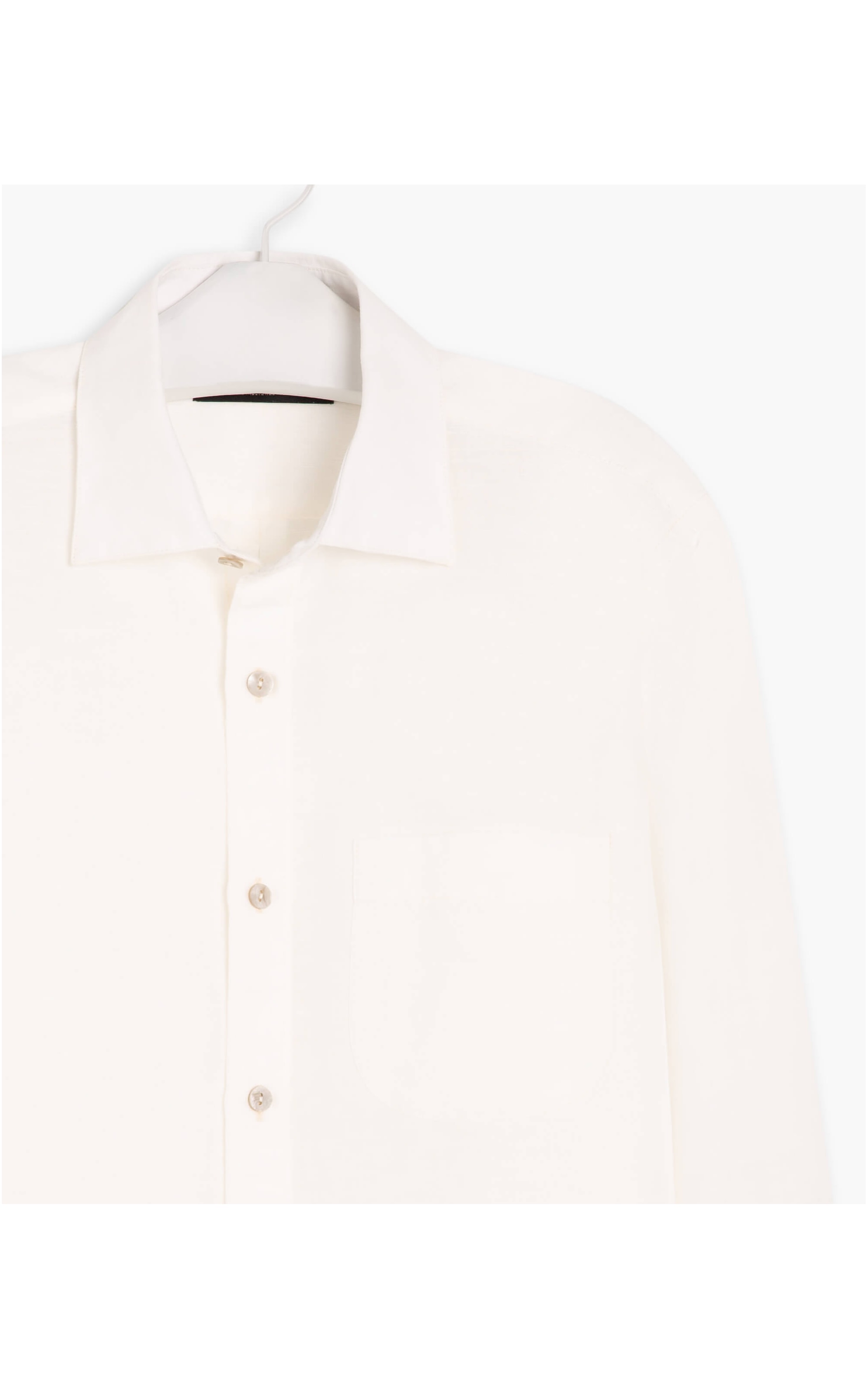 Camisa Linho  Tinturada  Ml Masculino Off White