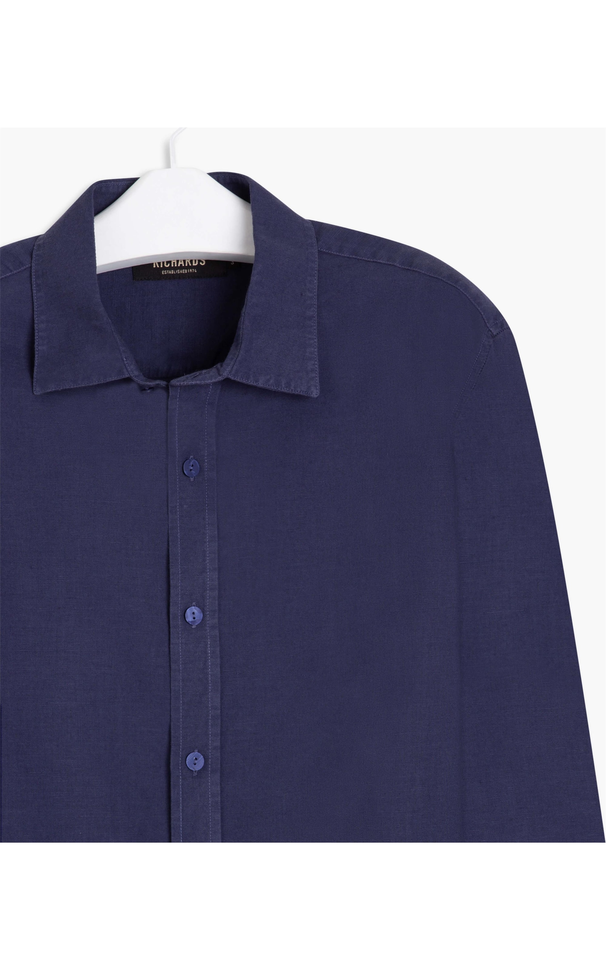 Camisa Linho  Tinturada  Ml Masculino Old Purple
