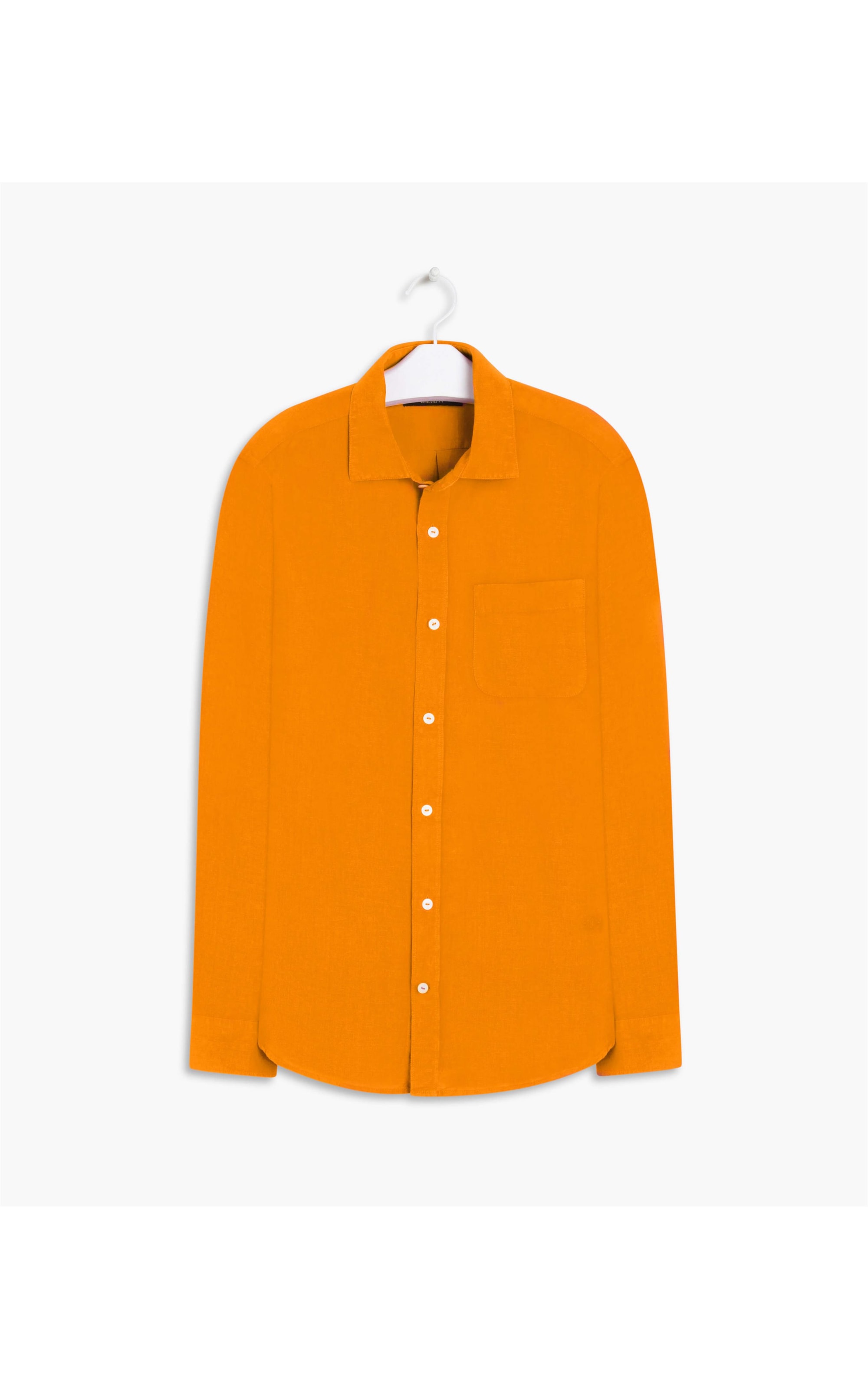 Camisa Linho  Tinturada  Ml Masculino Salmao