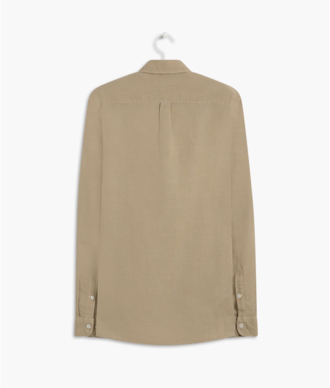 Camisa Linho  Tinturada  Ml Masculino Sandy