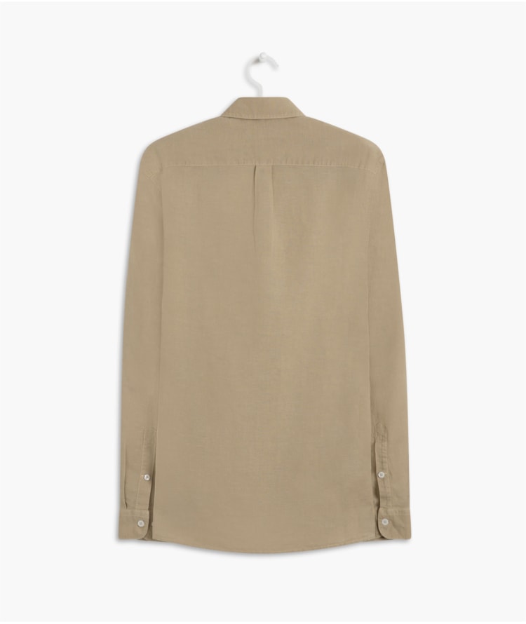 Camisa Linho  Tinturada  Ml Masculino Sandy