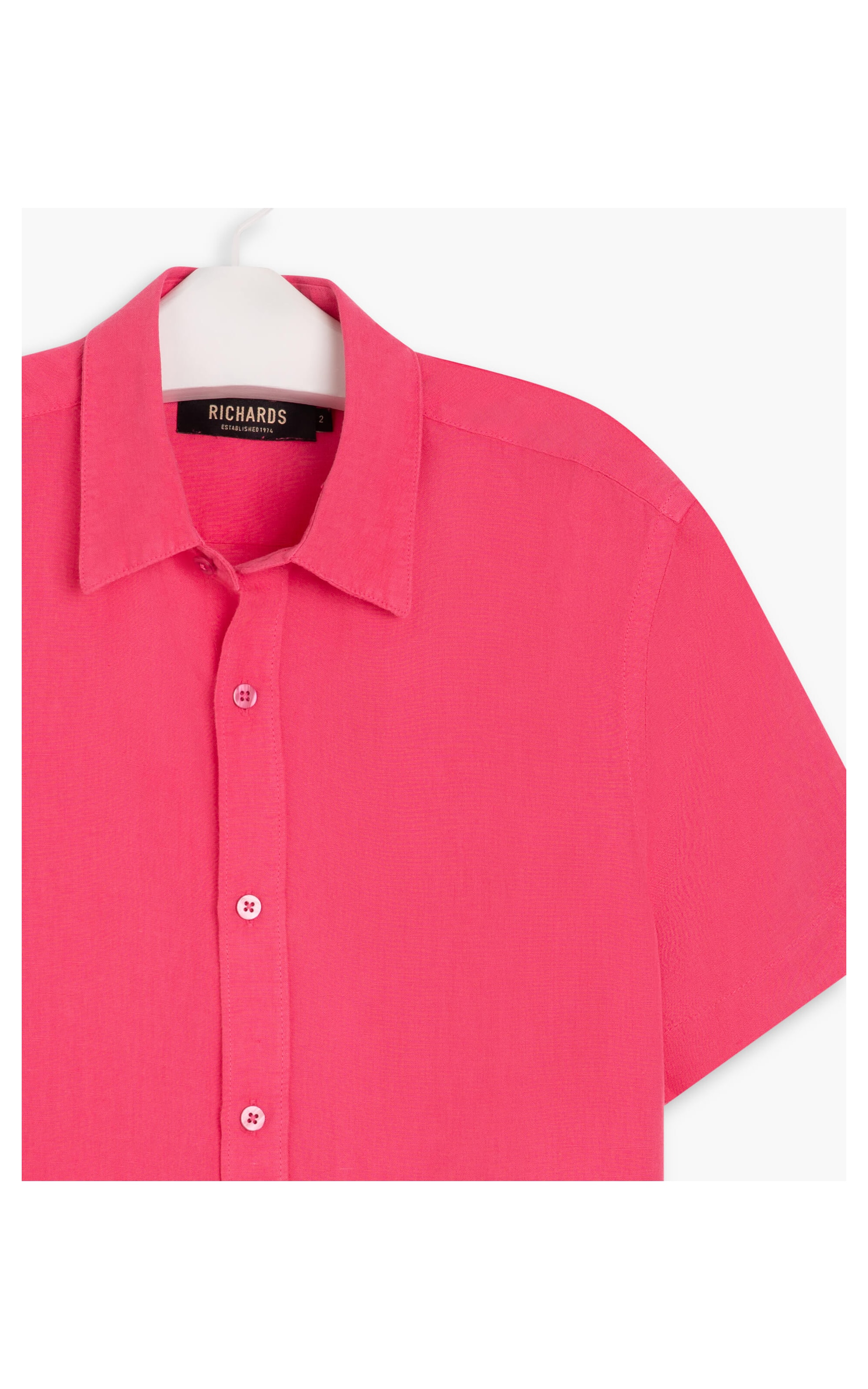 Camisa Linho  Tinturada Pink
