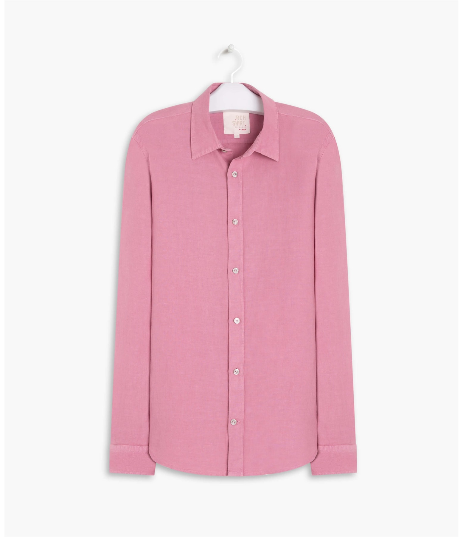Camisa Linho  Tinturada Rosa Dirty