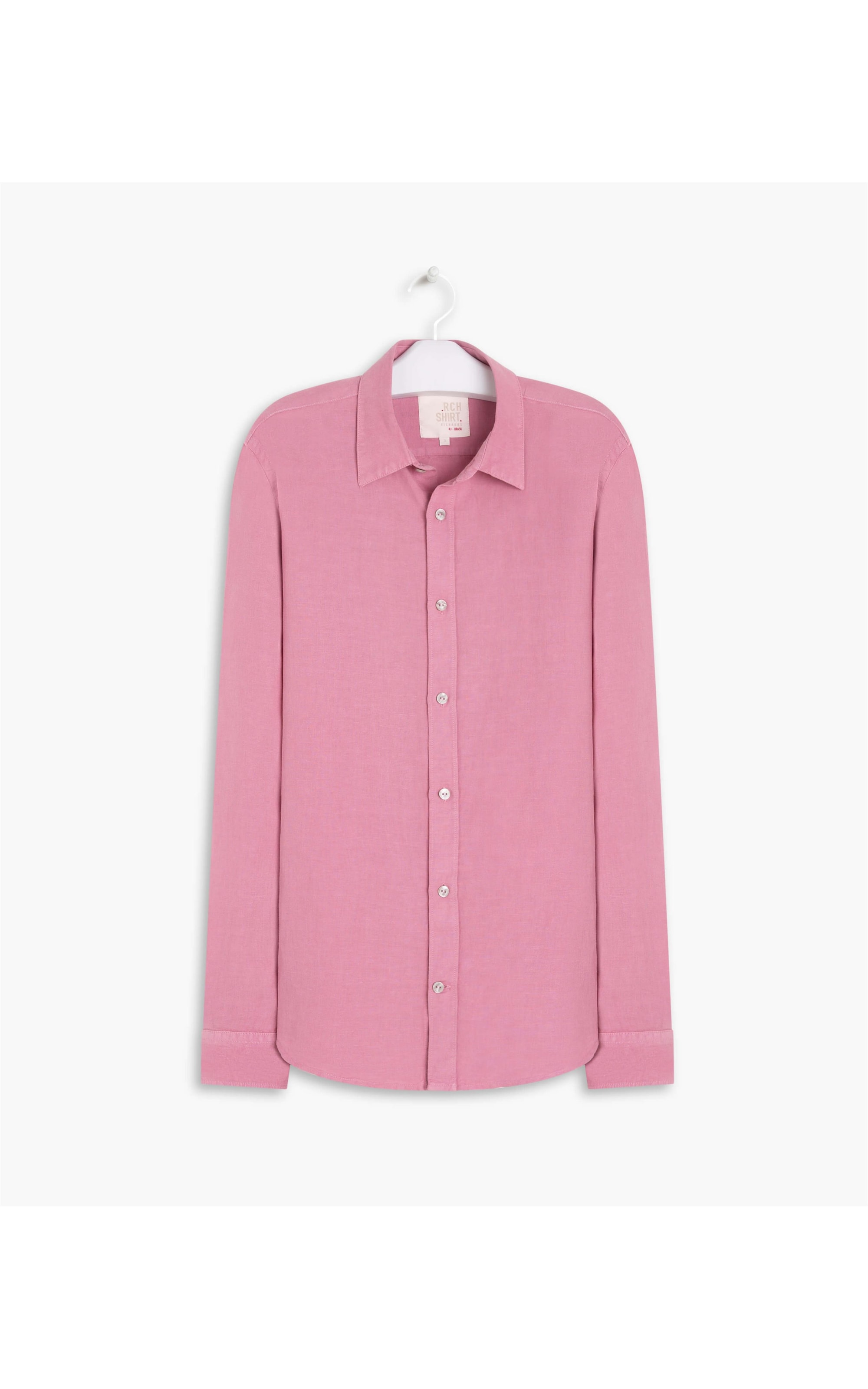 Camisa Linho  Tinturada Rosa Dirty