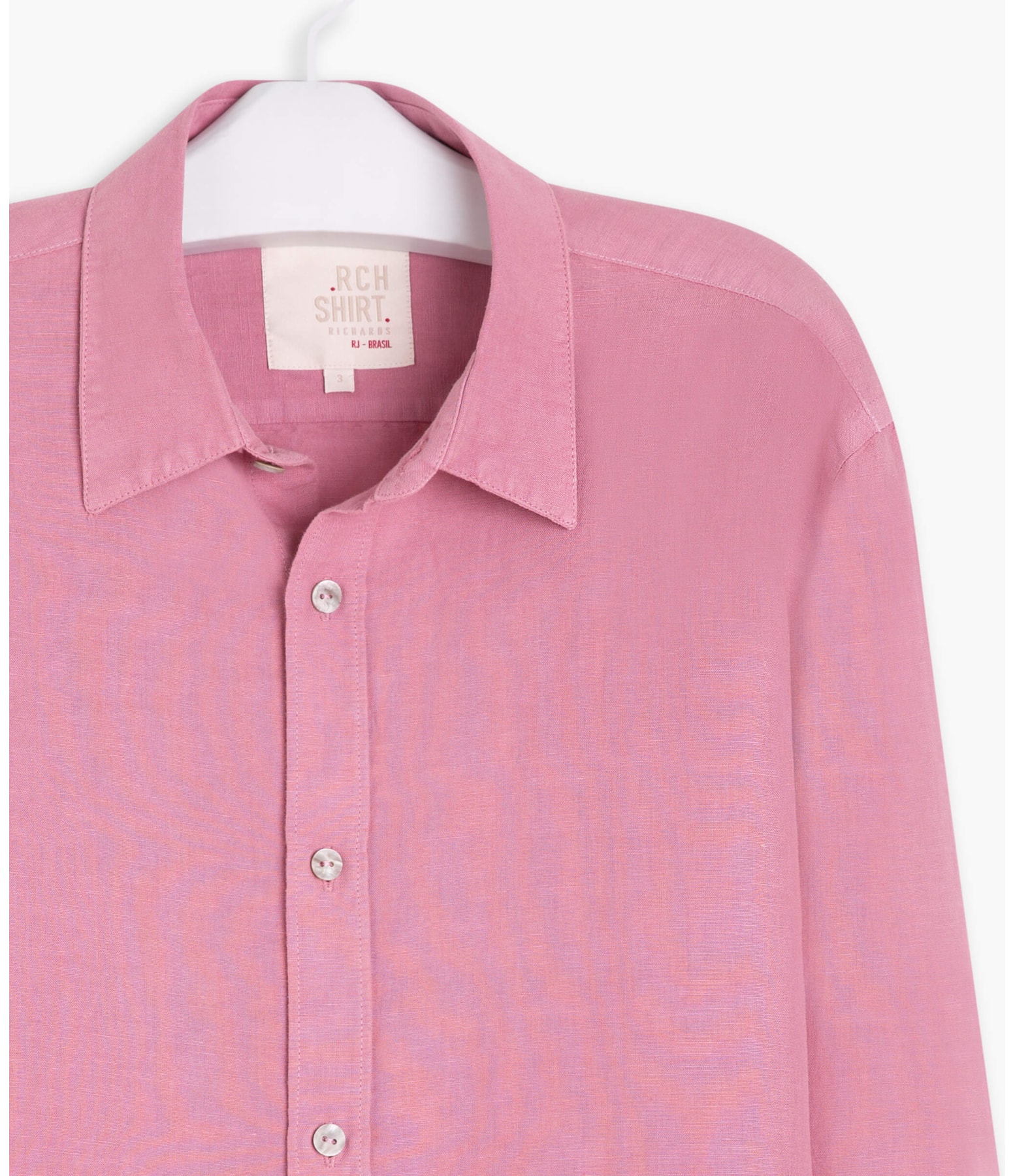 Camisa Linho  Tinturada Rosa Dirty