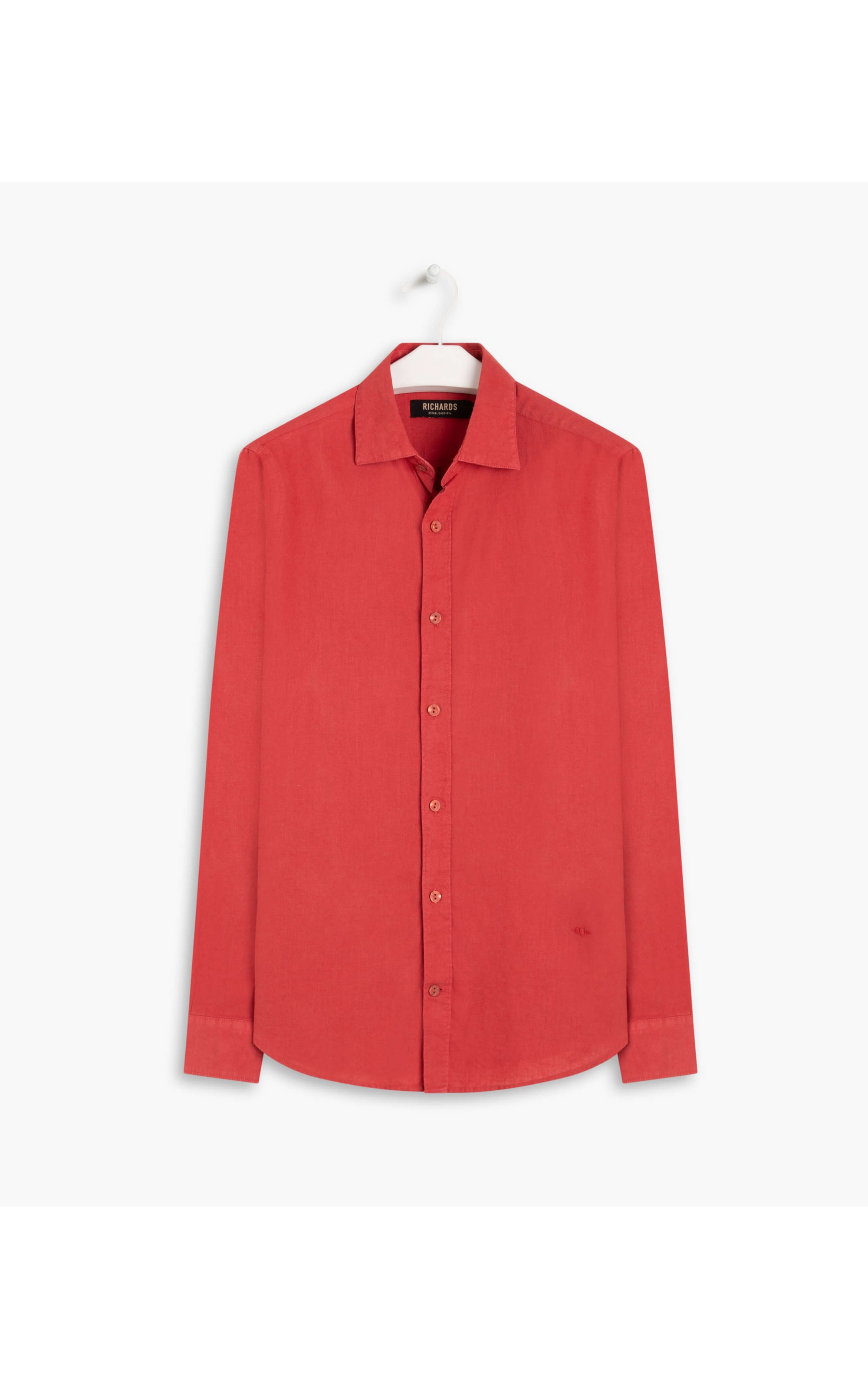 Camisa Linho  Tinturada Telha
