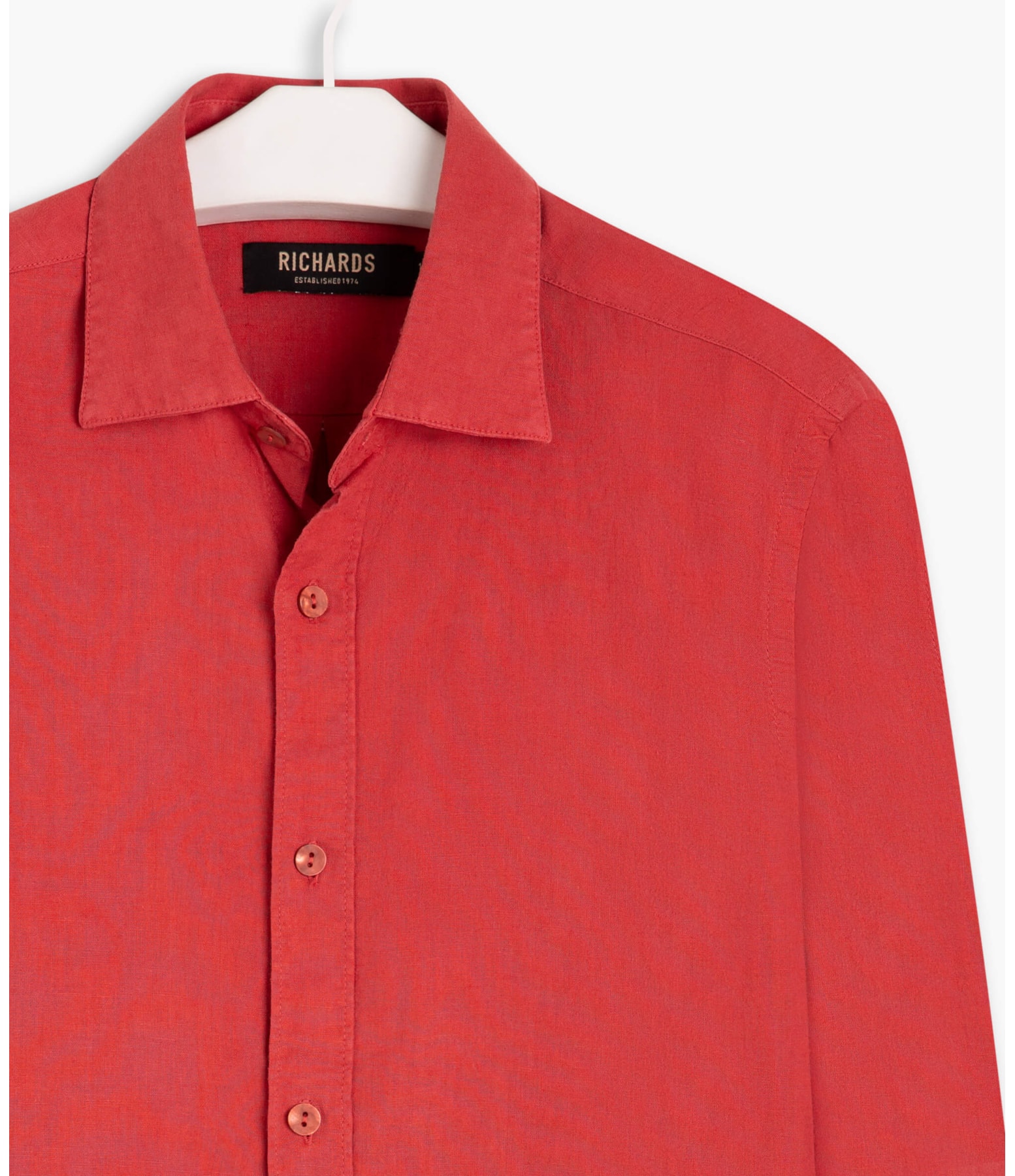 Camisa Linho  Tinturada Telha