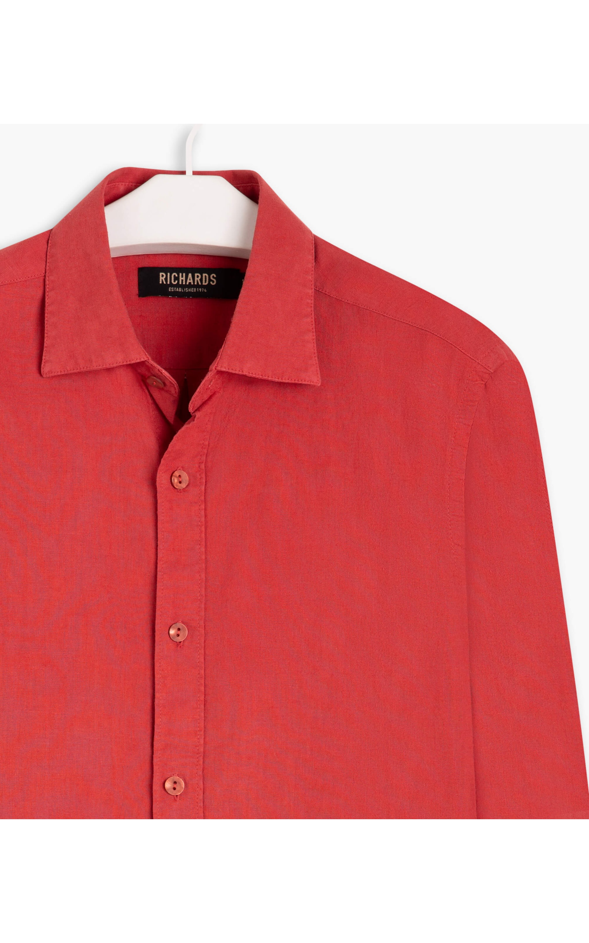 Camisa Linho  Tinturada Telha