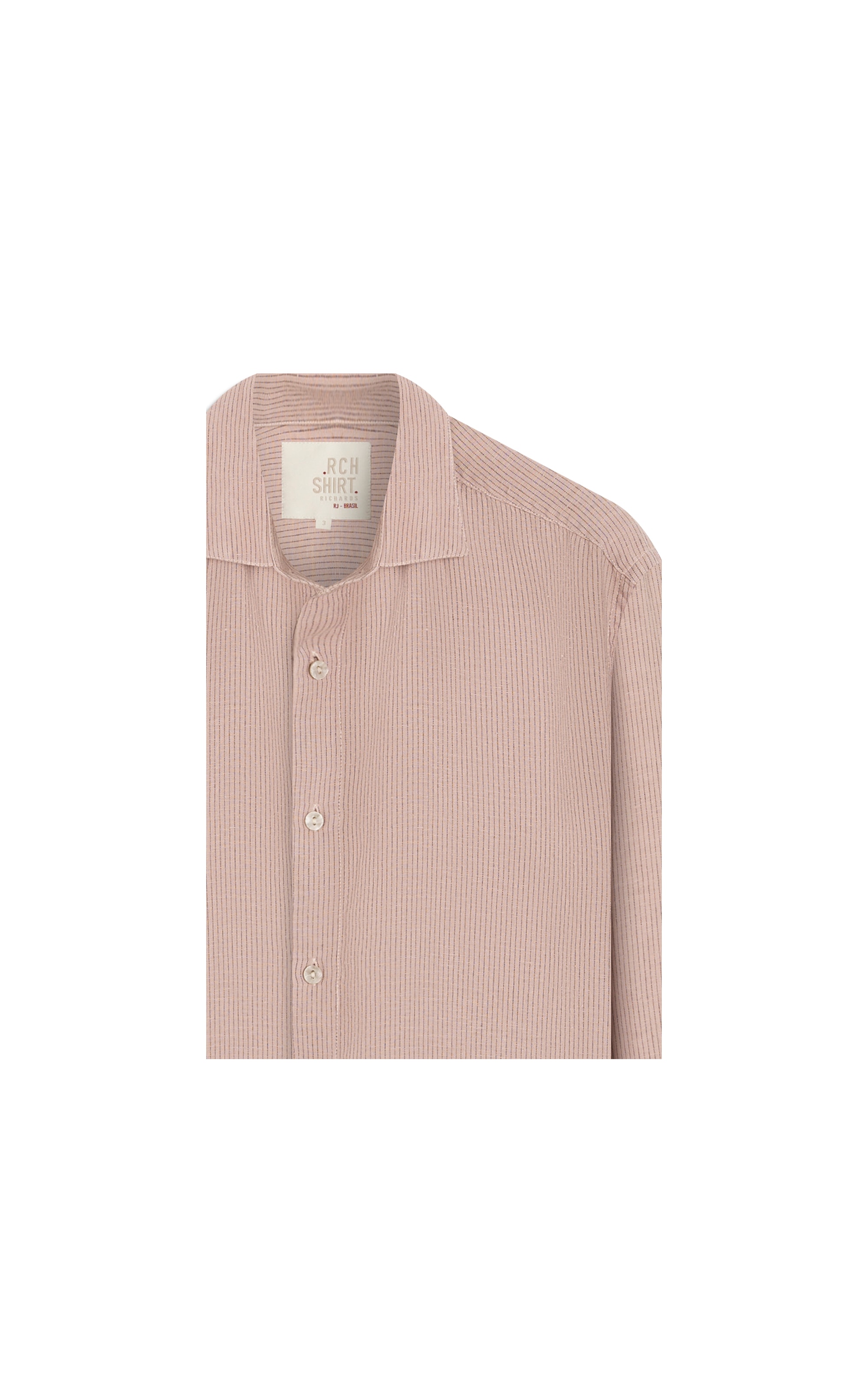 Camisa Linho  Toronto Ml Rosa