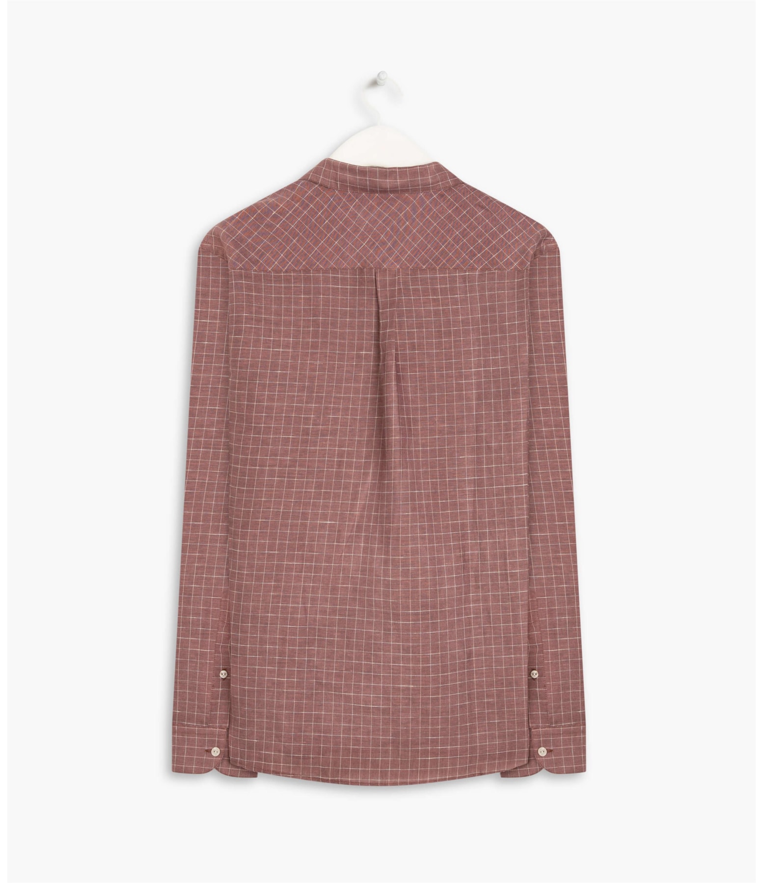 Camisa Linho  Traveller Xadrez Samuel Ml Vinho