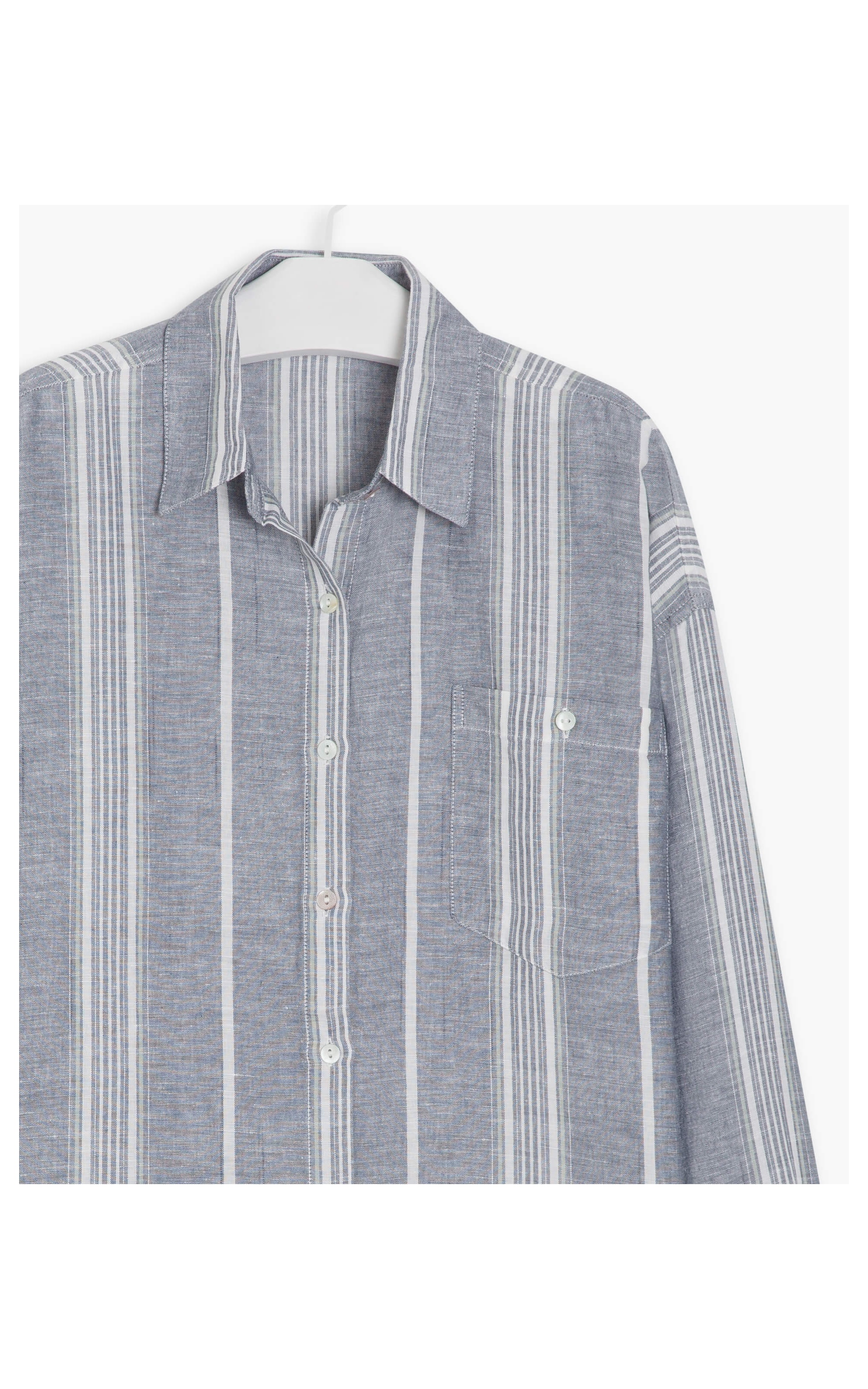 Camisa Linho  Tulipa Marinho