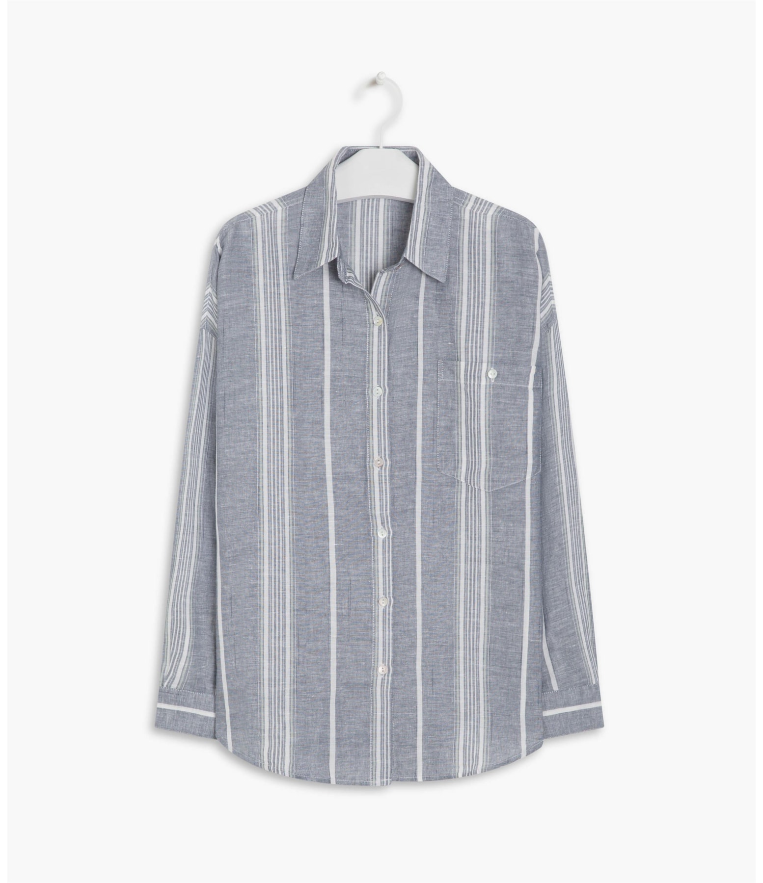 Camisa Linho  Tulipa Marinho